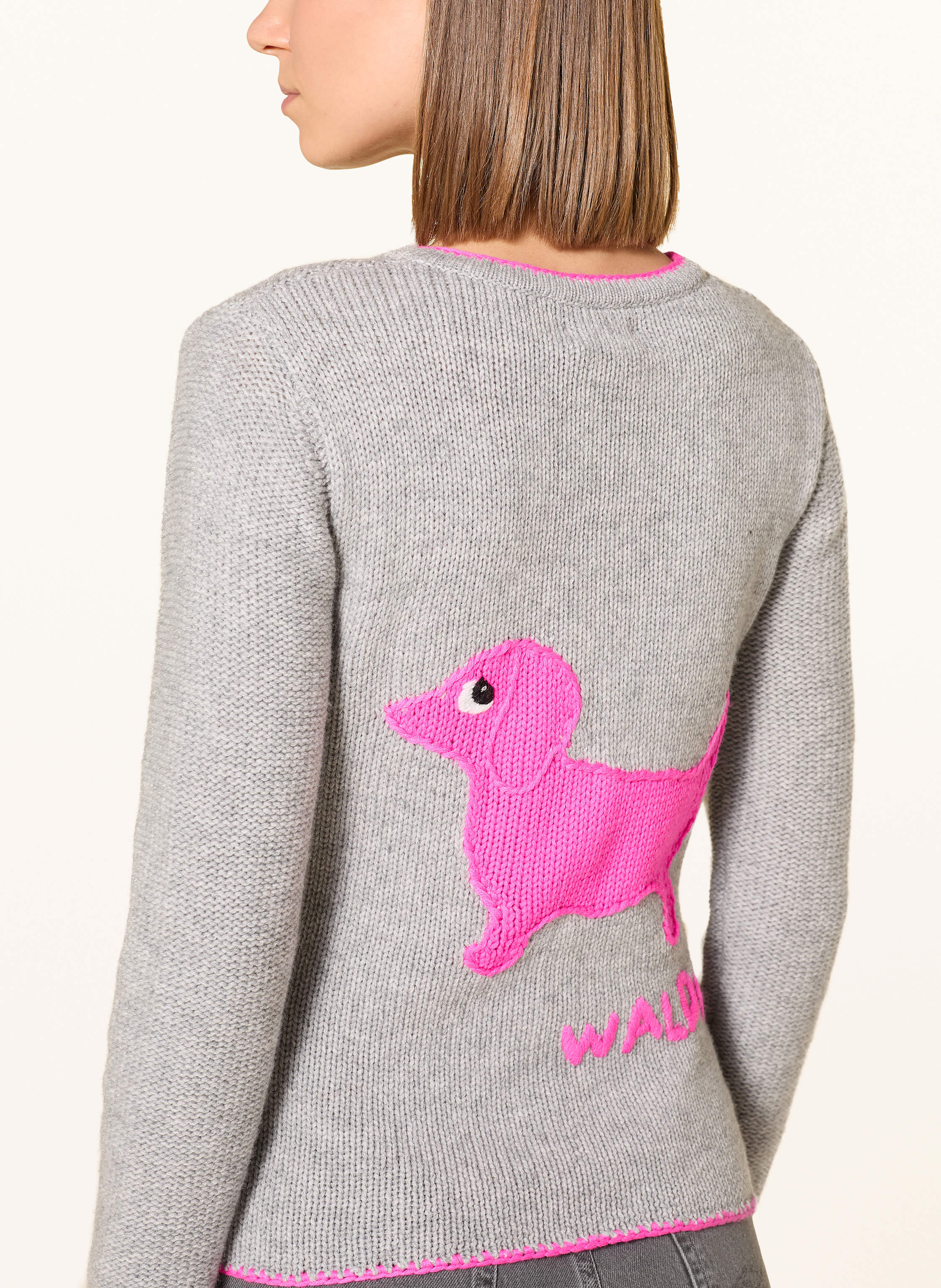 Thumbnail - Grace Strickjanker grau