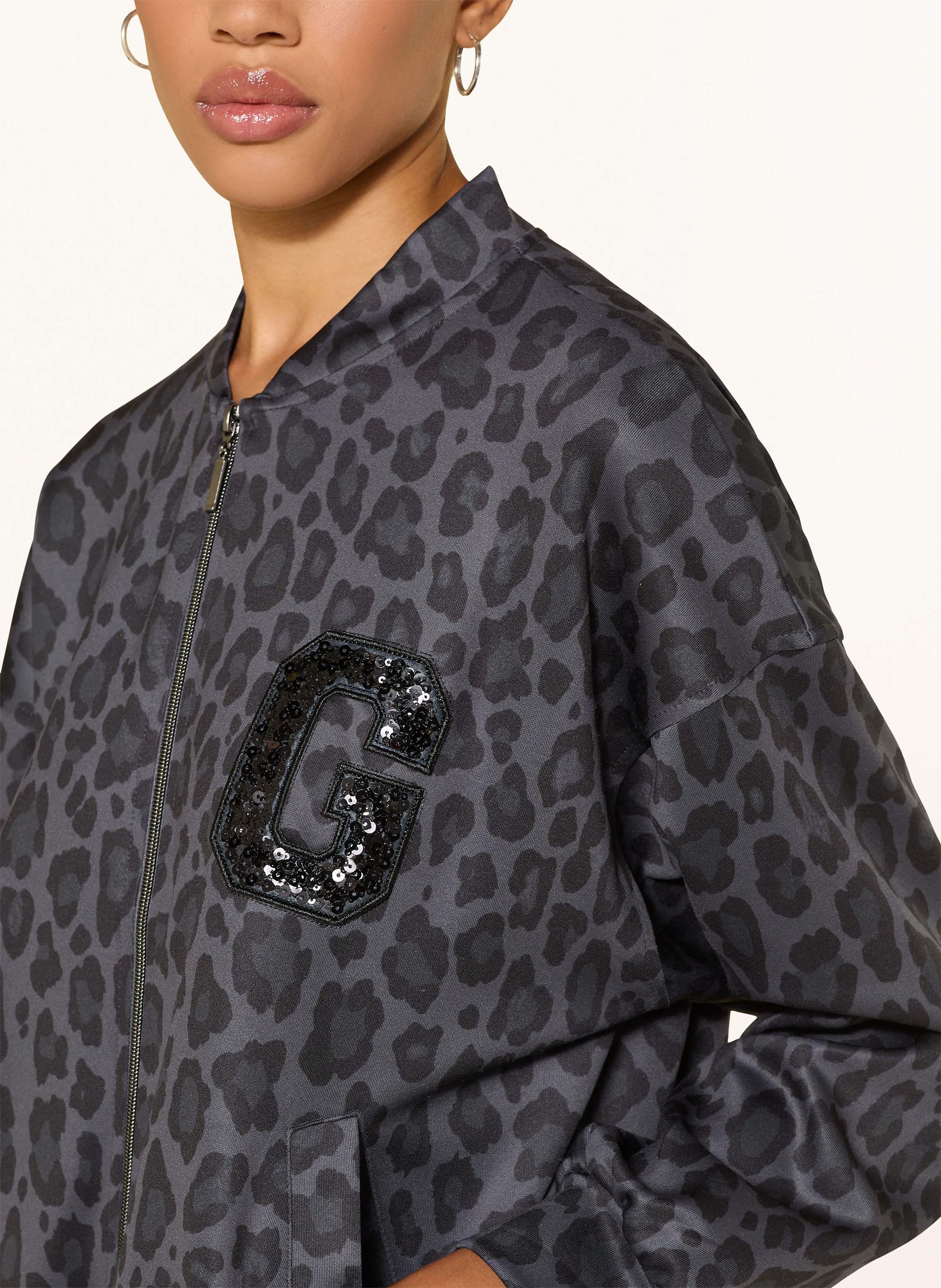 Thumbnail - Grace Jersey-Blouson Mit Pailletten blau