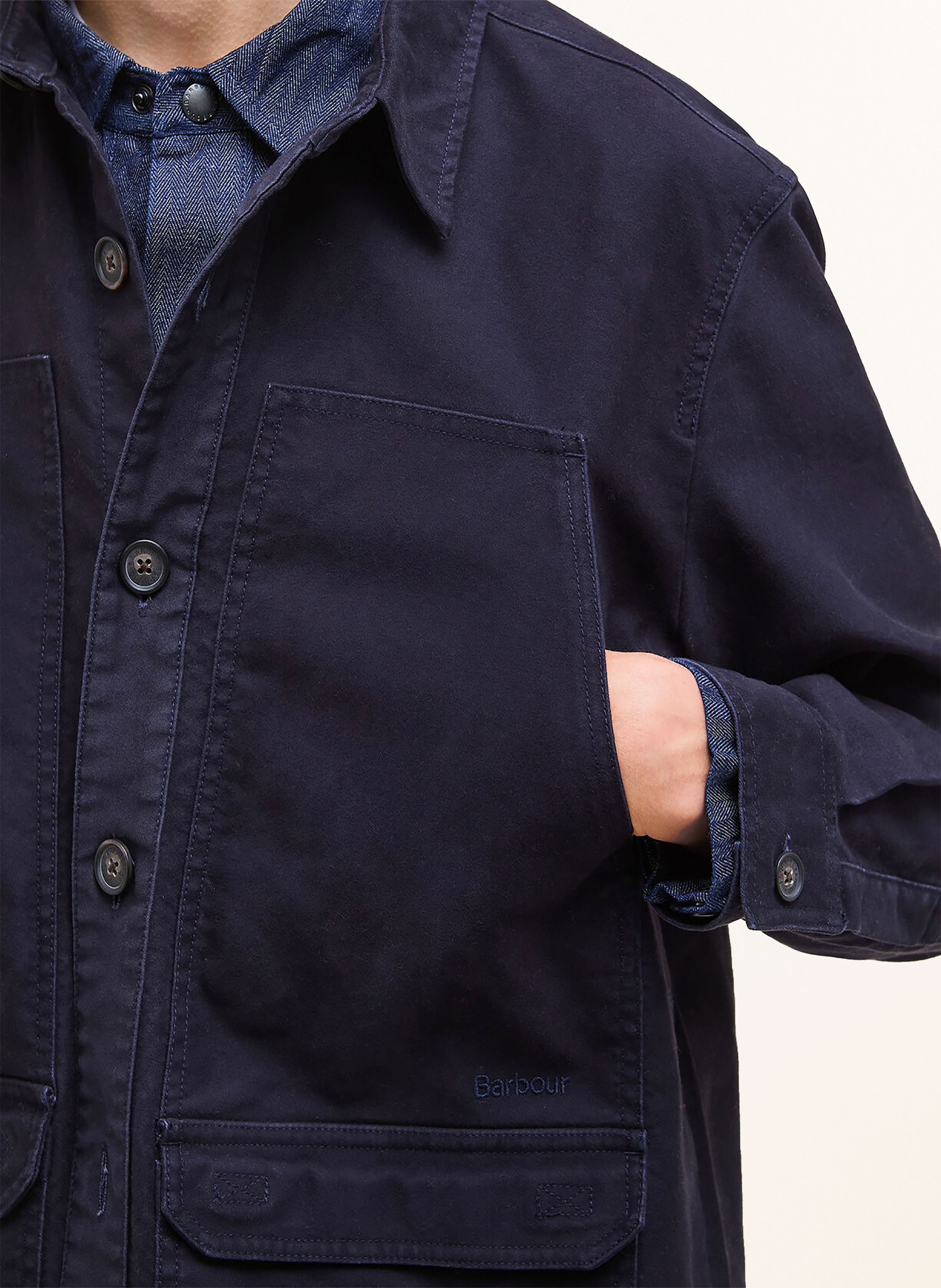 Thumbnail - Barbour Overjacket Newbirch blau