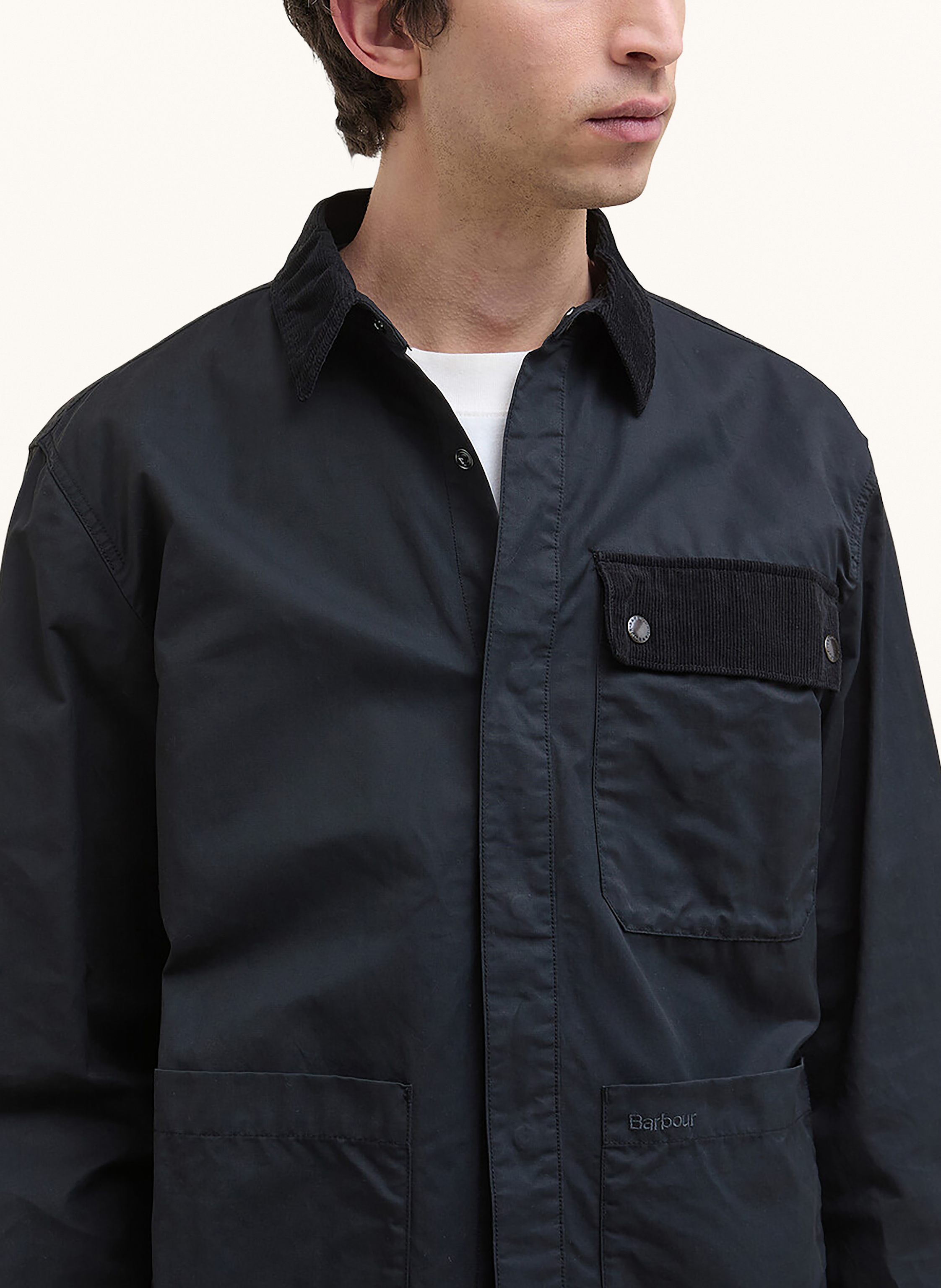 Thumbnail - Barbour Overjacket Silverbay schwarz
