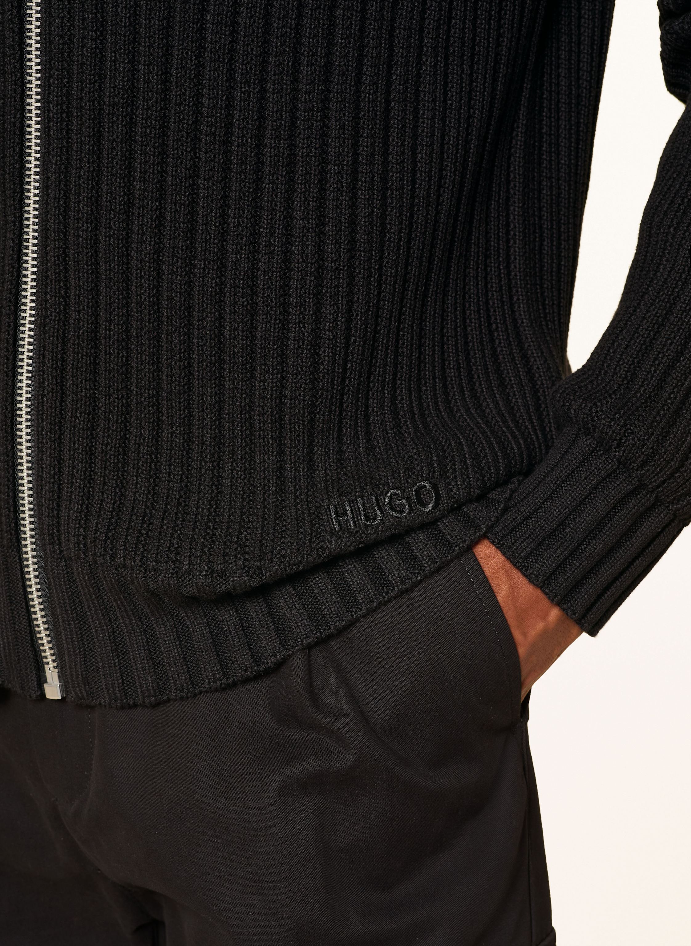 Thumbnail - Hugo Strickjacke Sriton schwarz