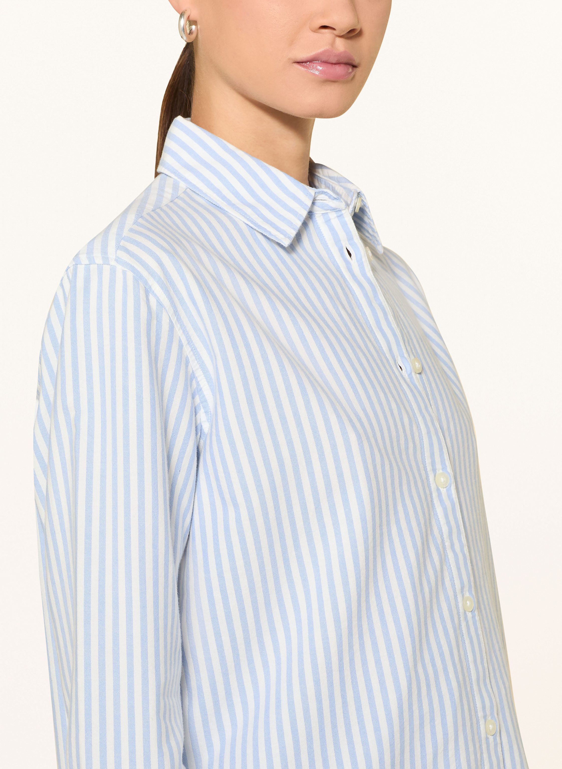 Thumbnail - Knowledgecotton Apparel Hemdbluse blau