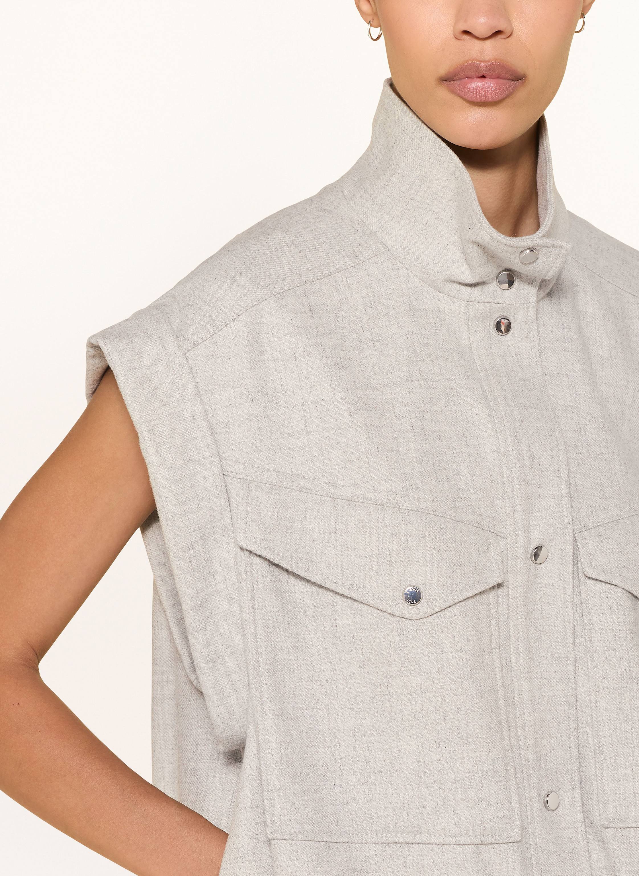 Thumbnail - Boss Weste Jaflesti grau