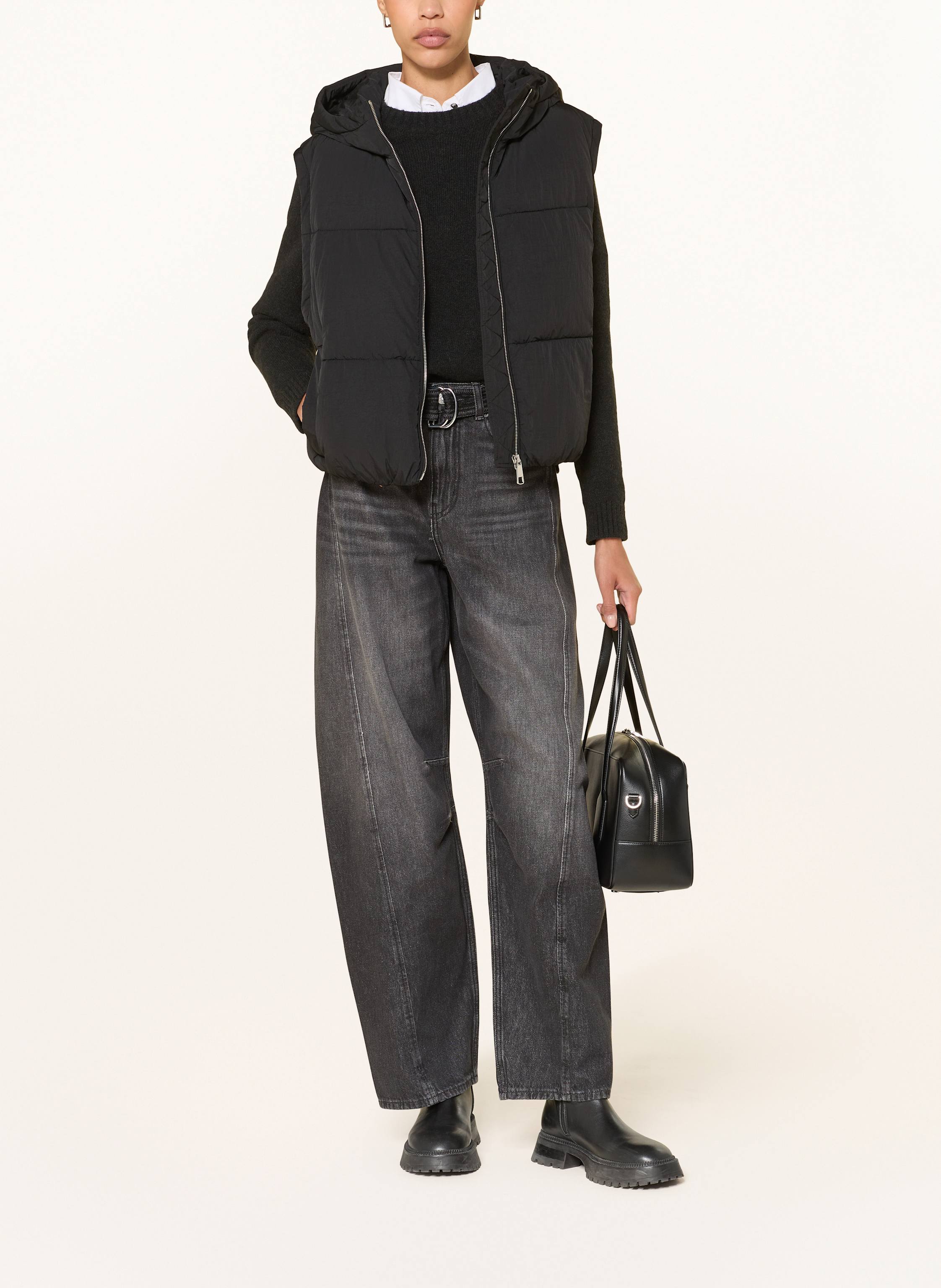 Thumbnail - Boss Steppjacke Polala Mit Abnehmbaren Ärmel schwarz