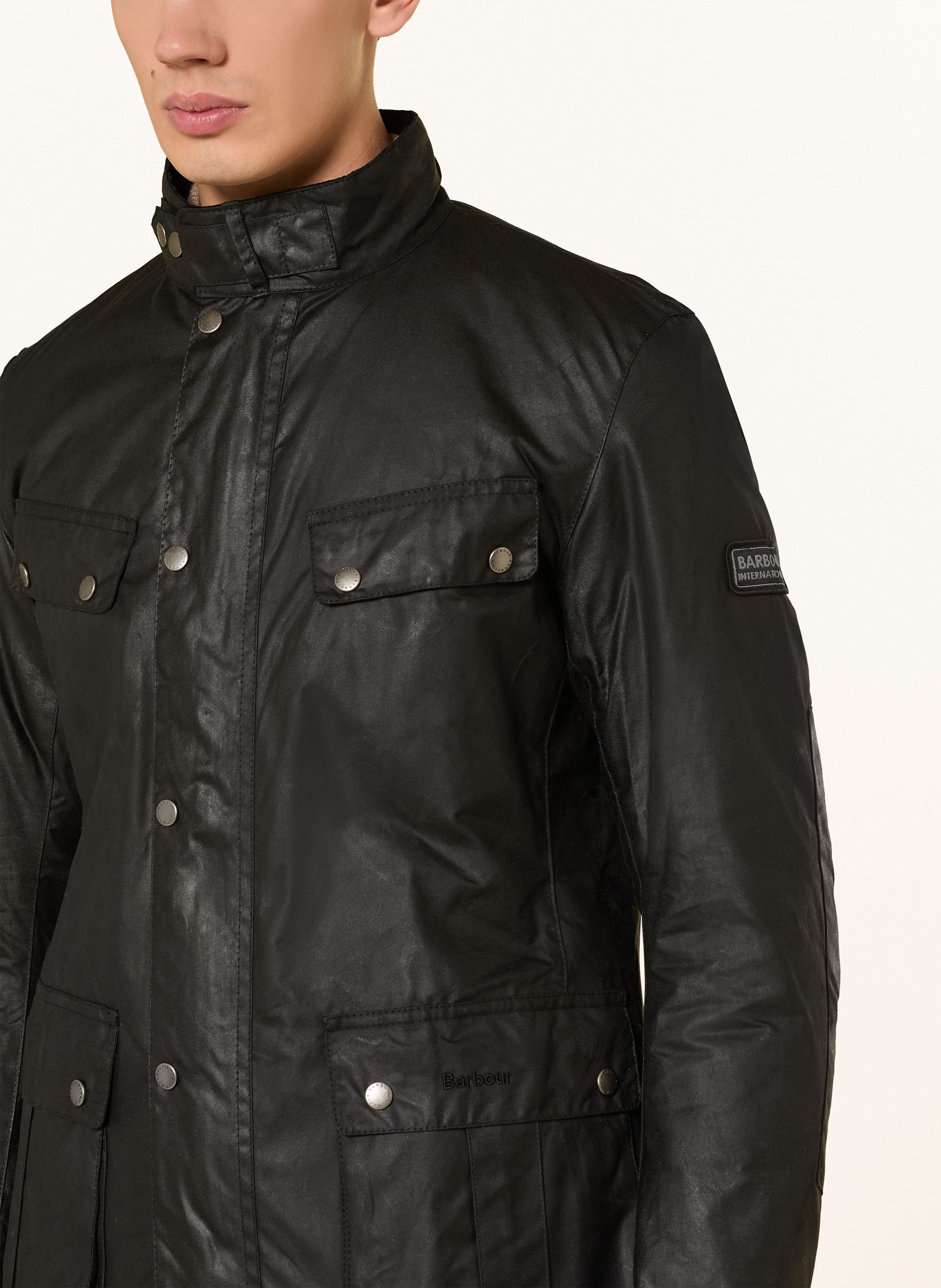 Thumbnail - Barbour International Fieldjacket Duke schwarz