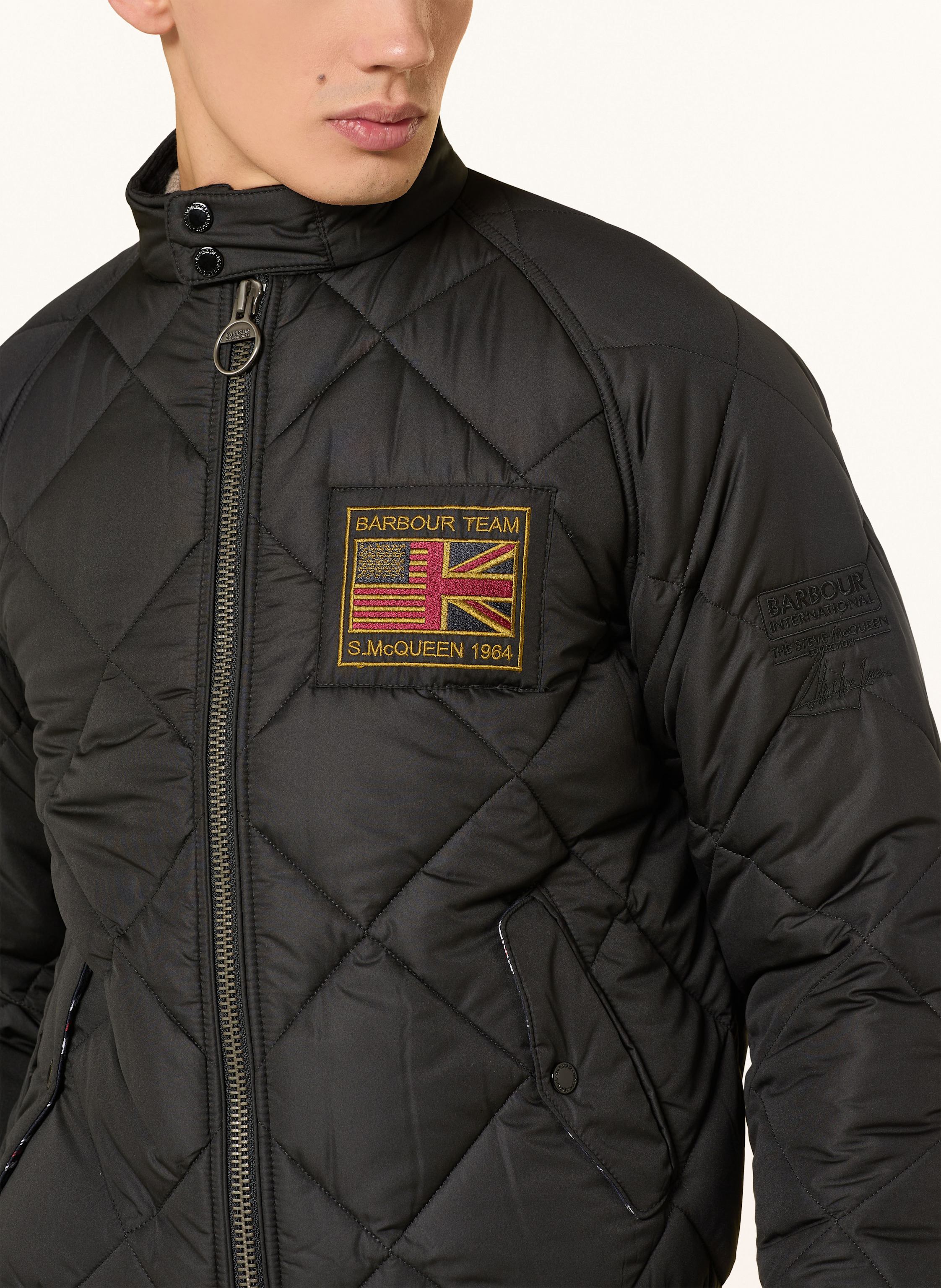 Thumbnail - Barbour International Stepp-Blouson schwarz