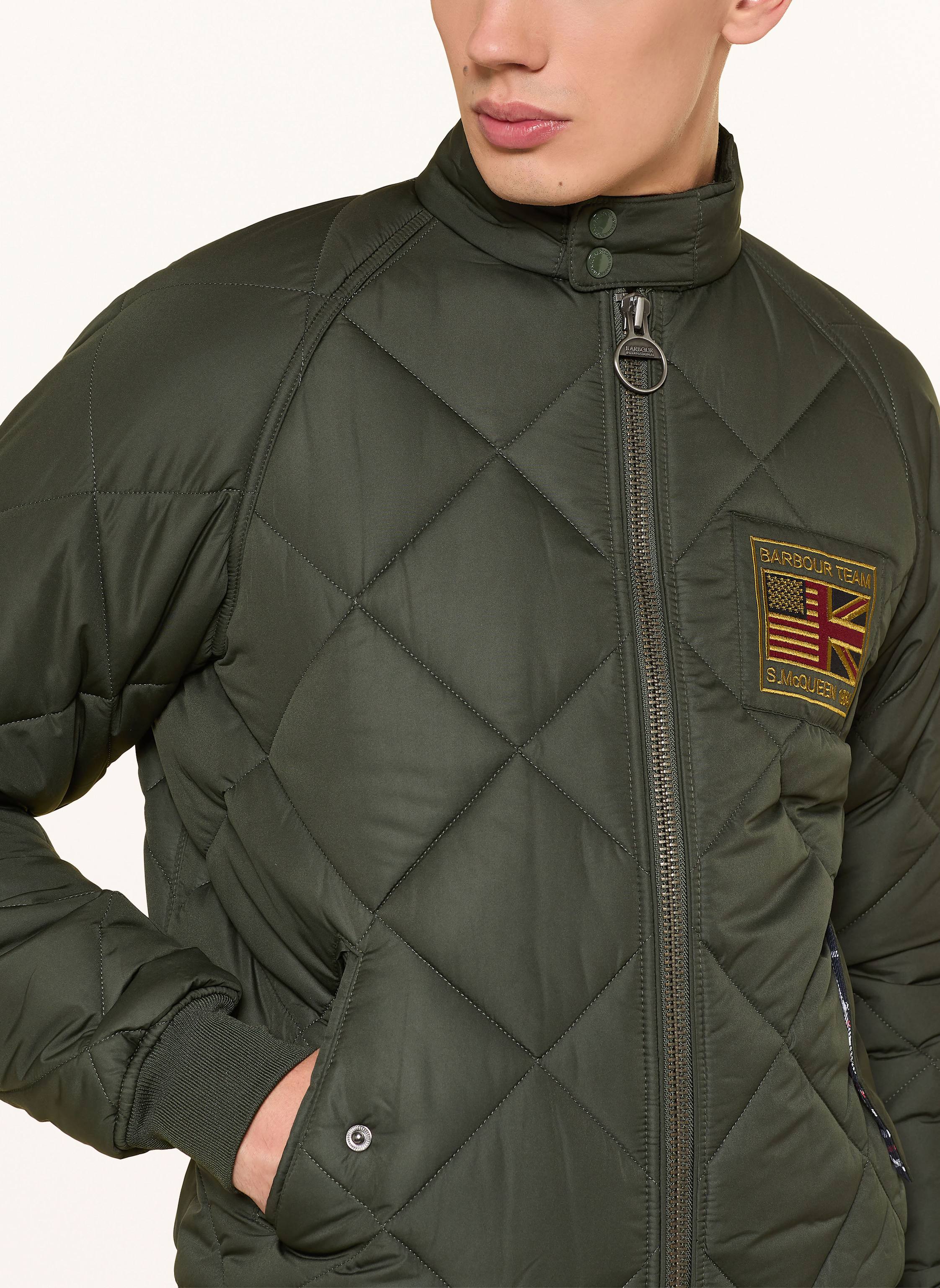Thumbnail - Barbour International Stepp-Blouson gruen