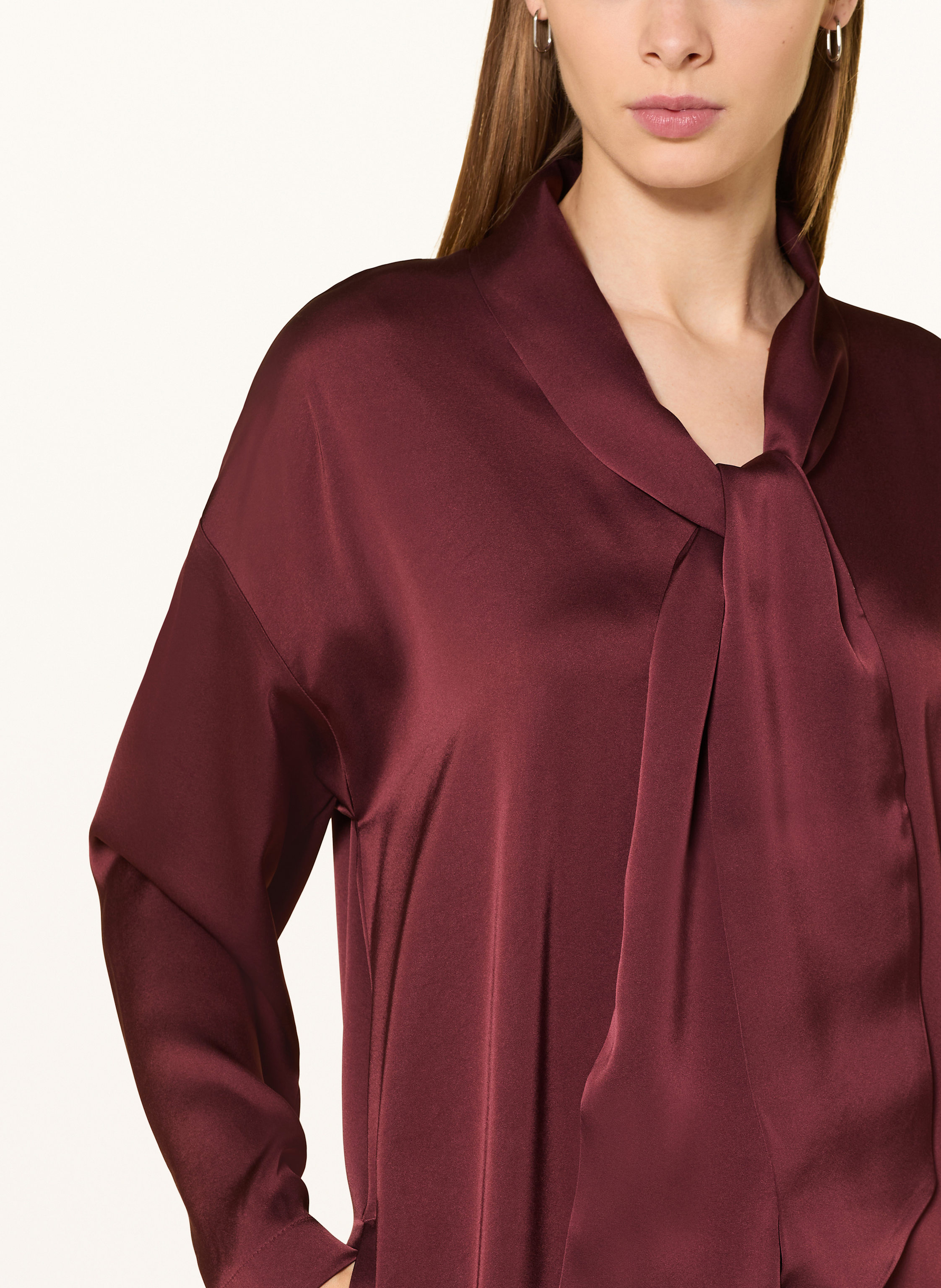 Thumbnail - Marella Satinkleid Mit Abnehmbarer Schluppe rot