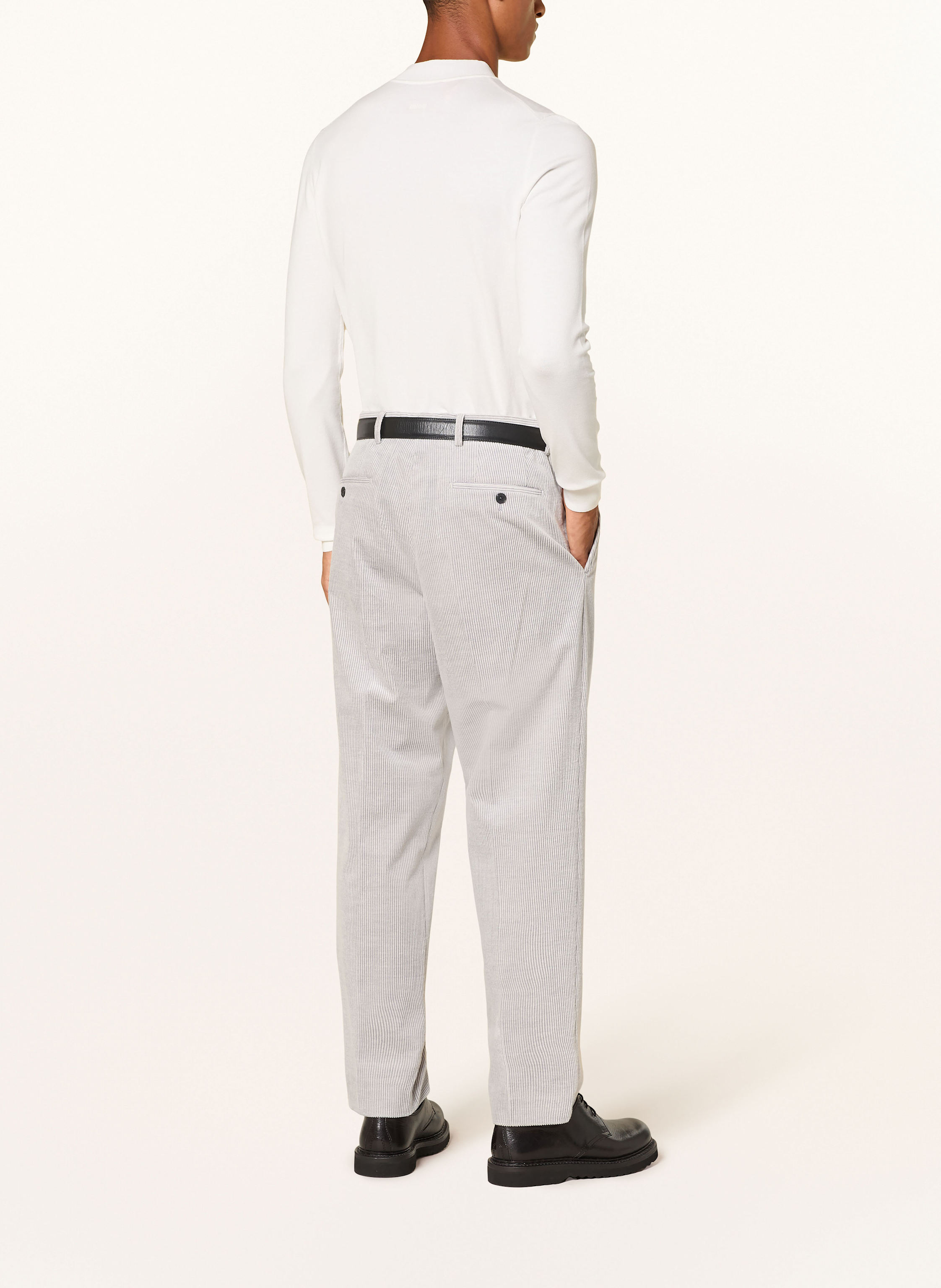 Thumbnail - Baldessarini Anzughose Regular Fit Aus Cord grau