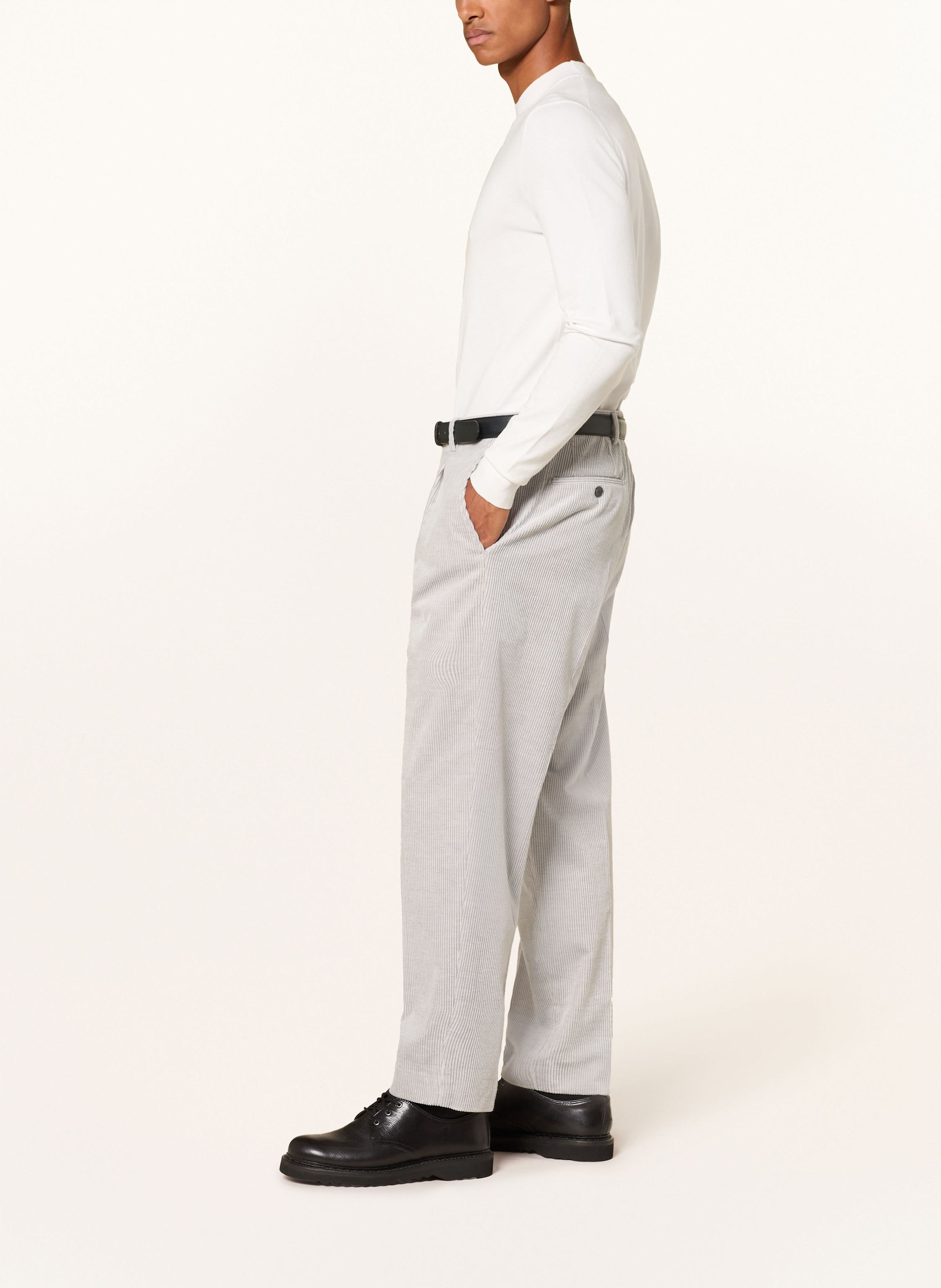 Thumbnail - Baldessarini Anzughose Regular Fit Aus Cord grau