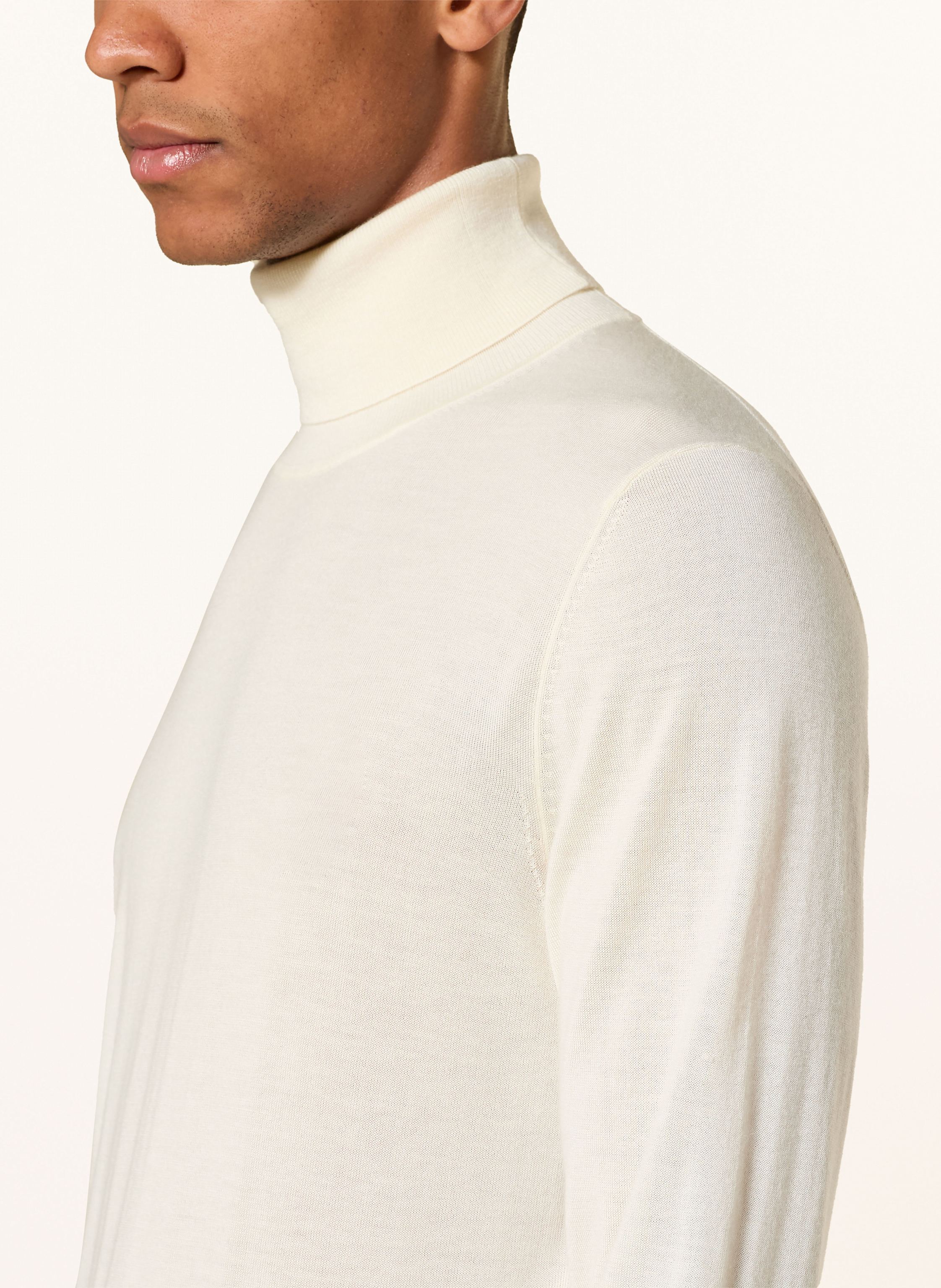Thumbnail - Boss Rollkragenpullover Hernando Aus Cashmere beige