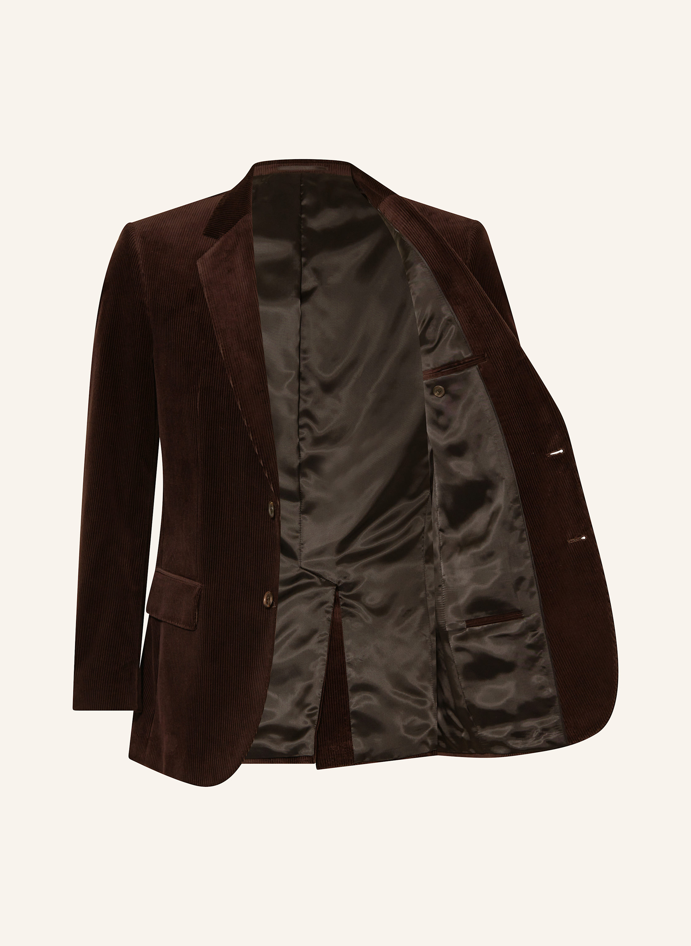 Thumbnail - Boss Anzugsakko Sb-Suit Slim Fit Aus Cord braun