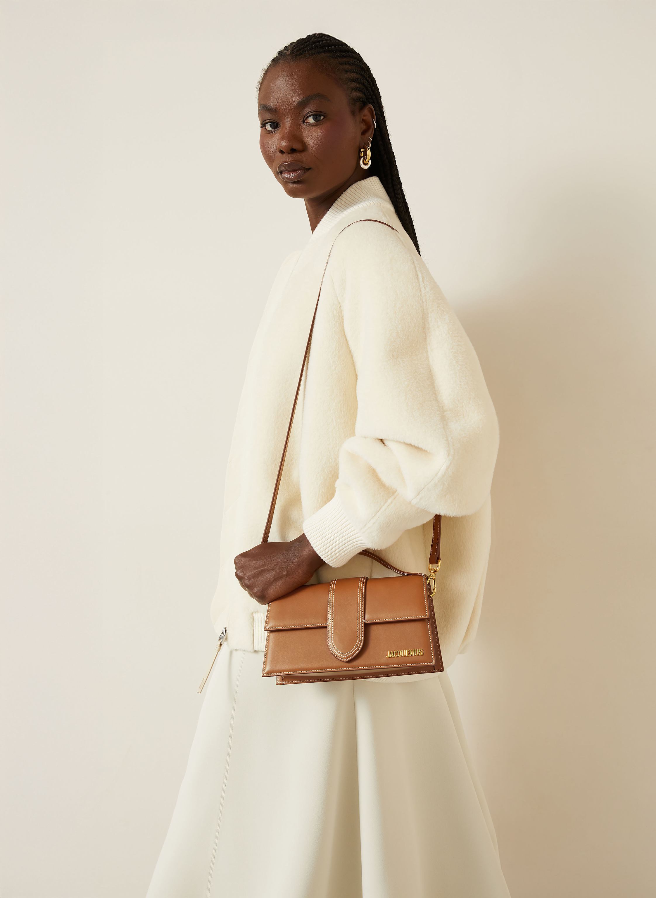 Thumbnail - Jacquemus Umhängetasche Le Grand Bambino braun