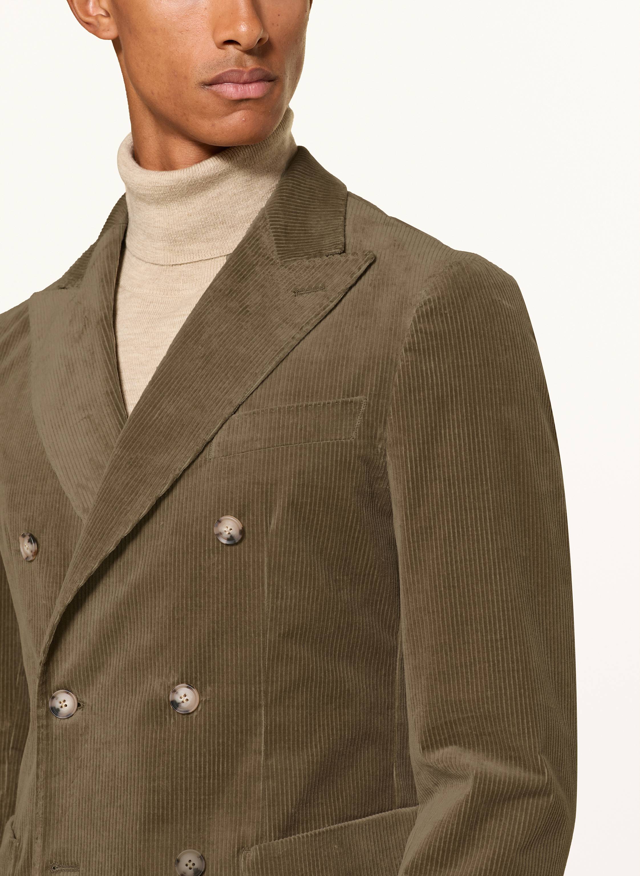 Thumbnail - Boss Anzugsakko Hanry Slim Fit Aus Cord gruen