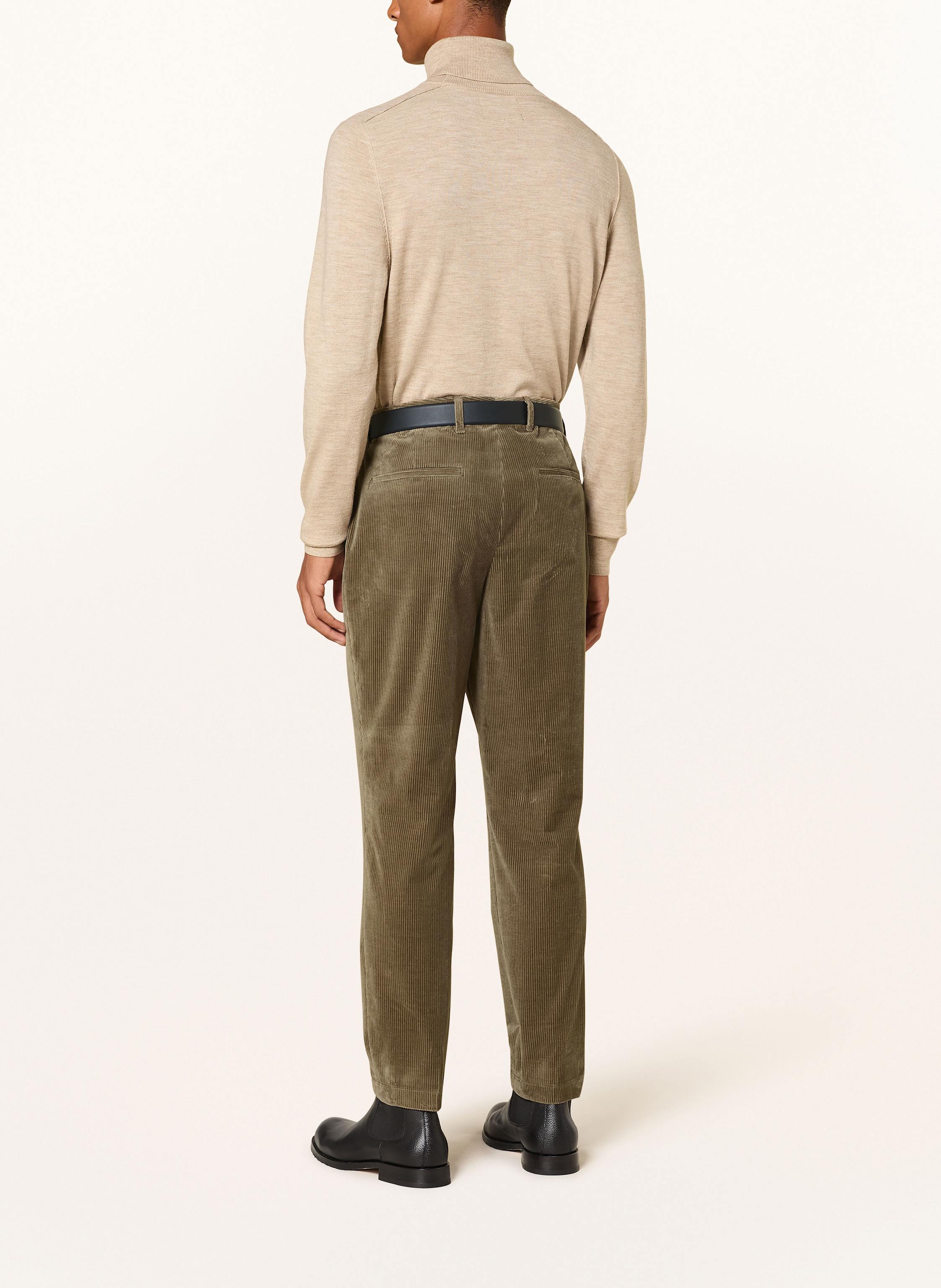 Thumbnail - Boss Anzughose Perin Tapered Fit Aus Cord gruen