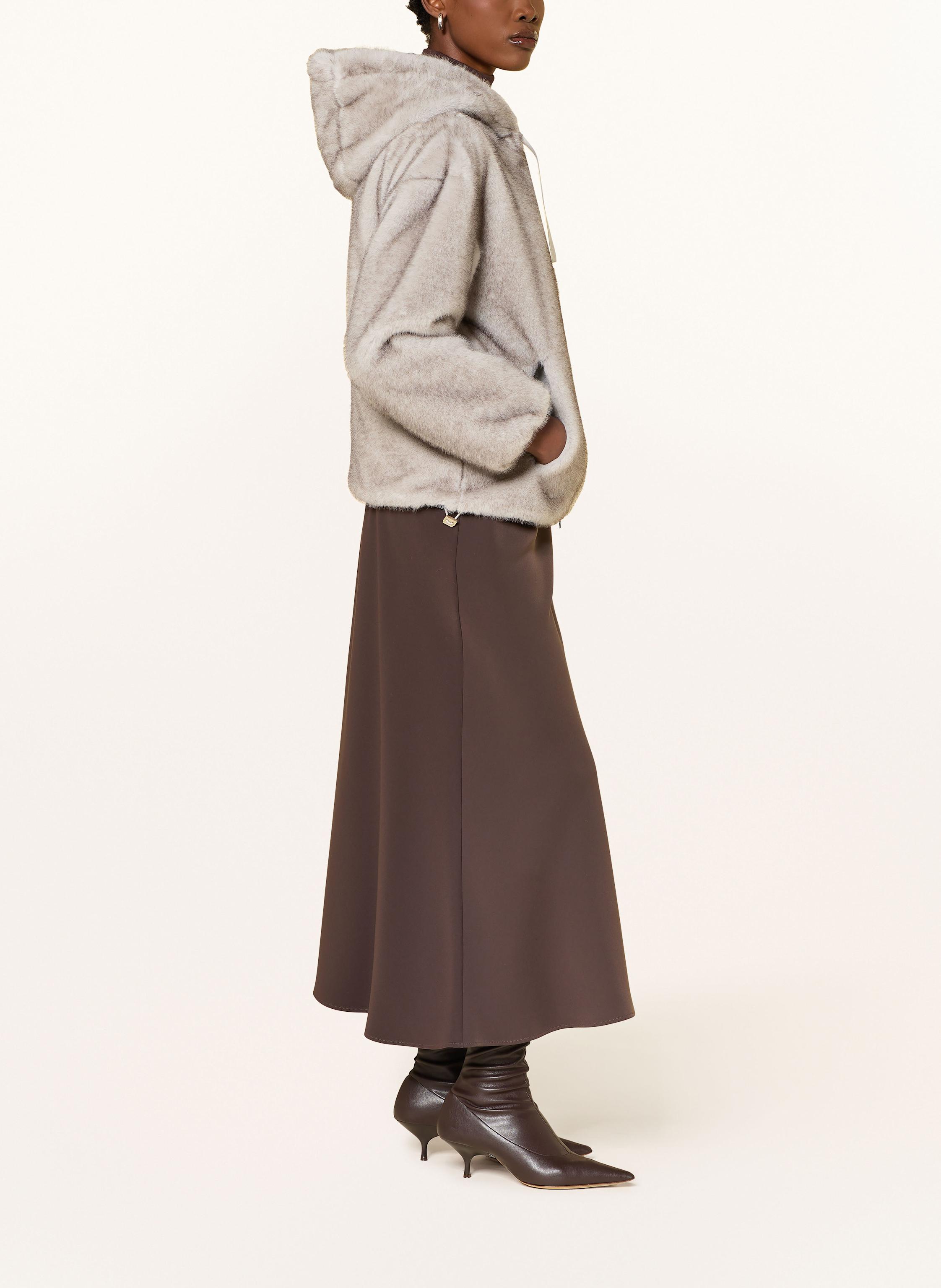 Thumbnail - Herno Kunstpelz-Jacke grau