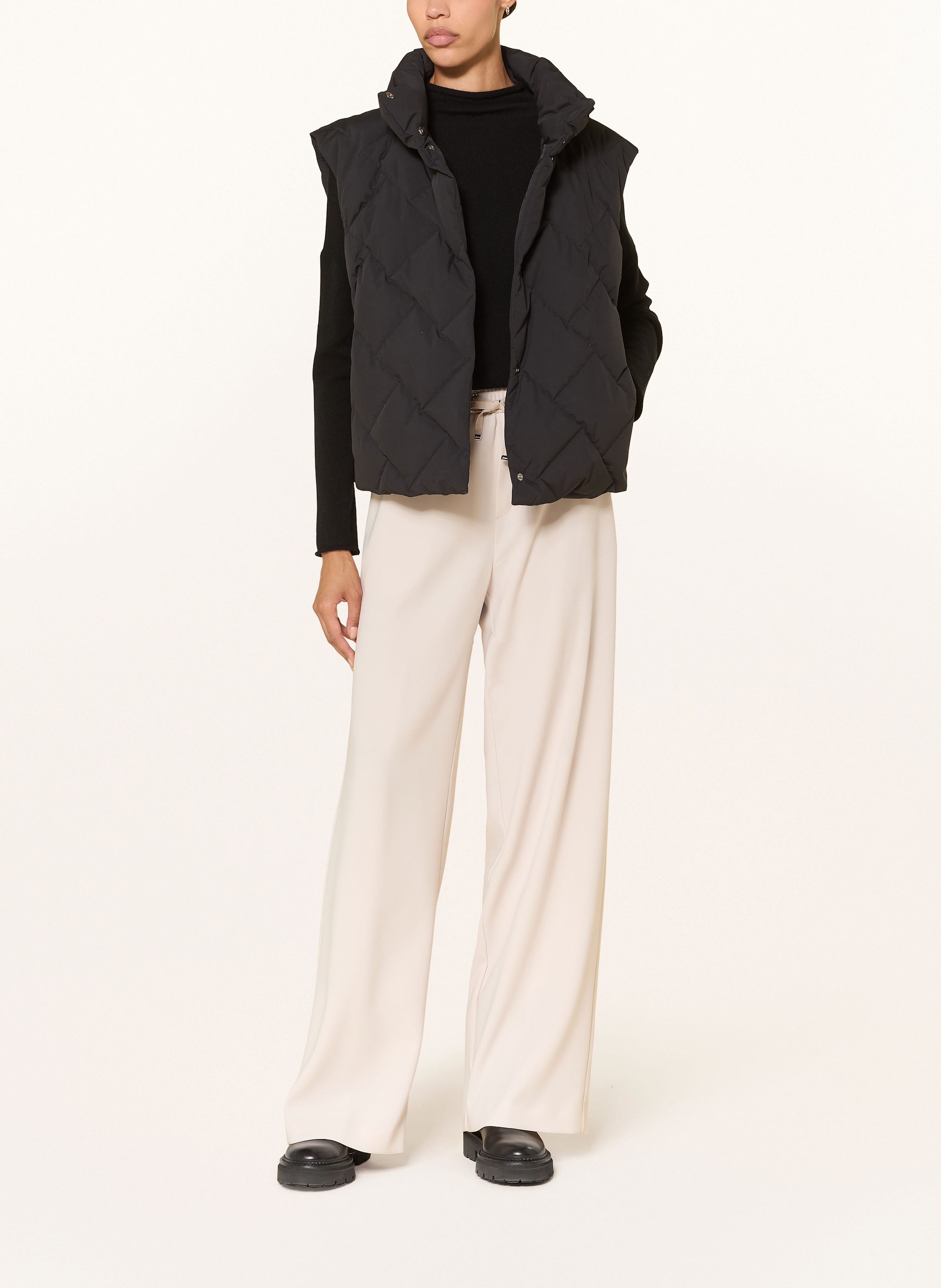 Thumbnail - Herno Daunenjacke Mit Abnehmbaren Ärmeln schwarz