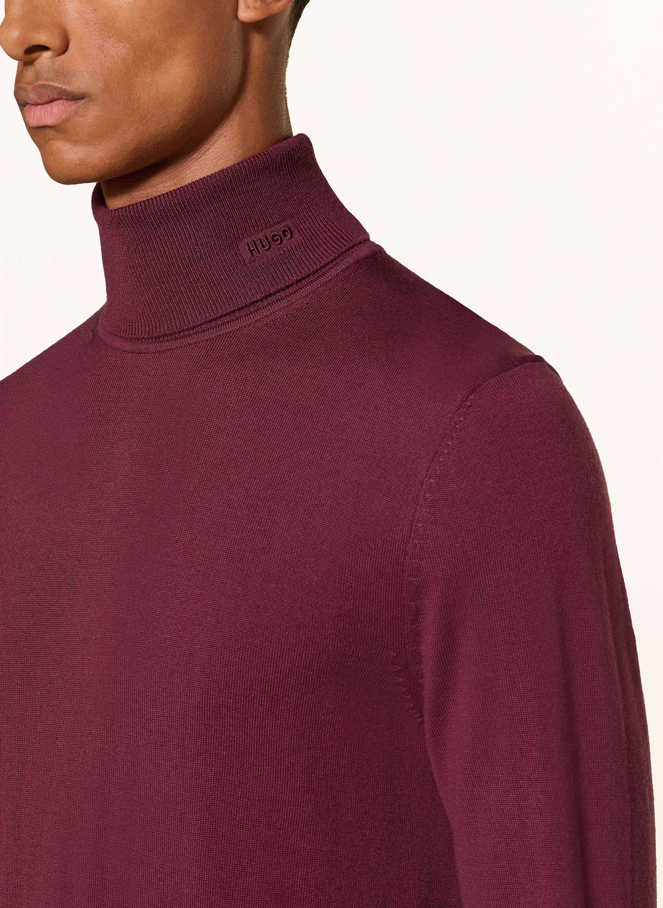 Thumbnail - Hugo Rollkragenpullover San Thomas rot