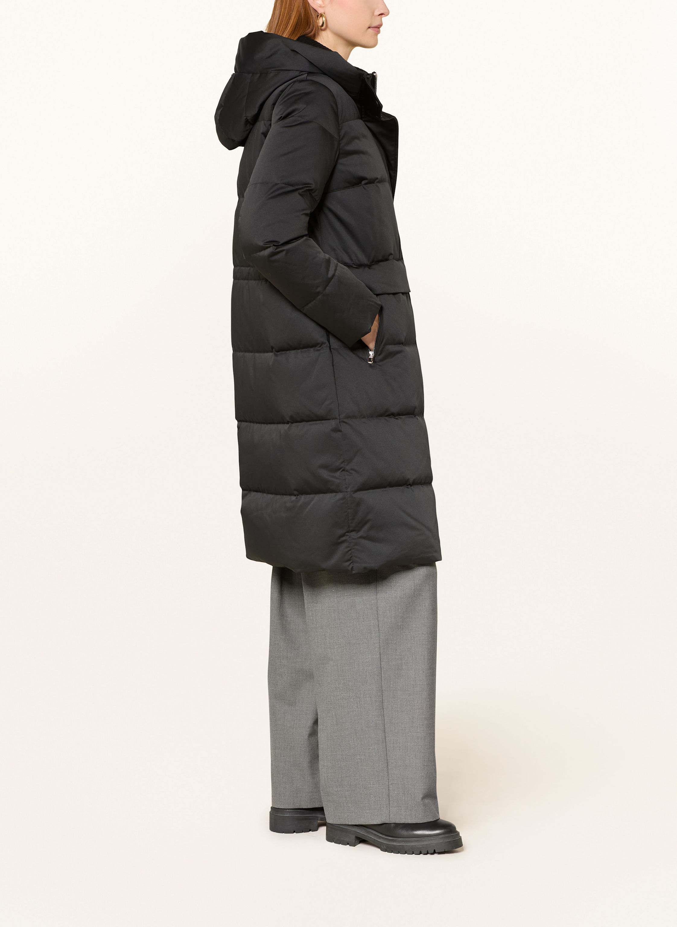 Thumbnail - Duno Daunenmantel Shegan schwarz