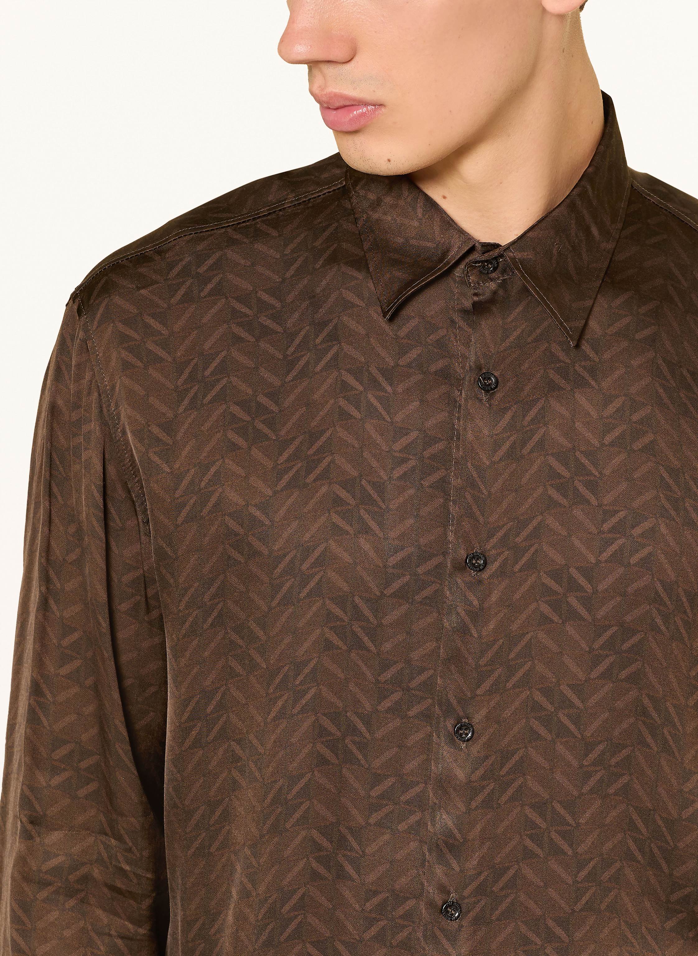 Thumbnail - I'm Brian Satinhemd Regular Fit braun