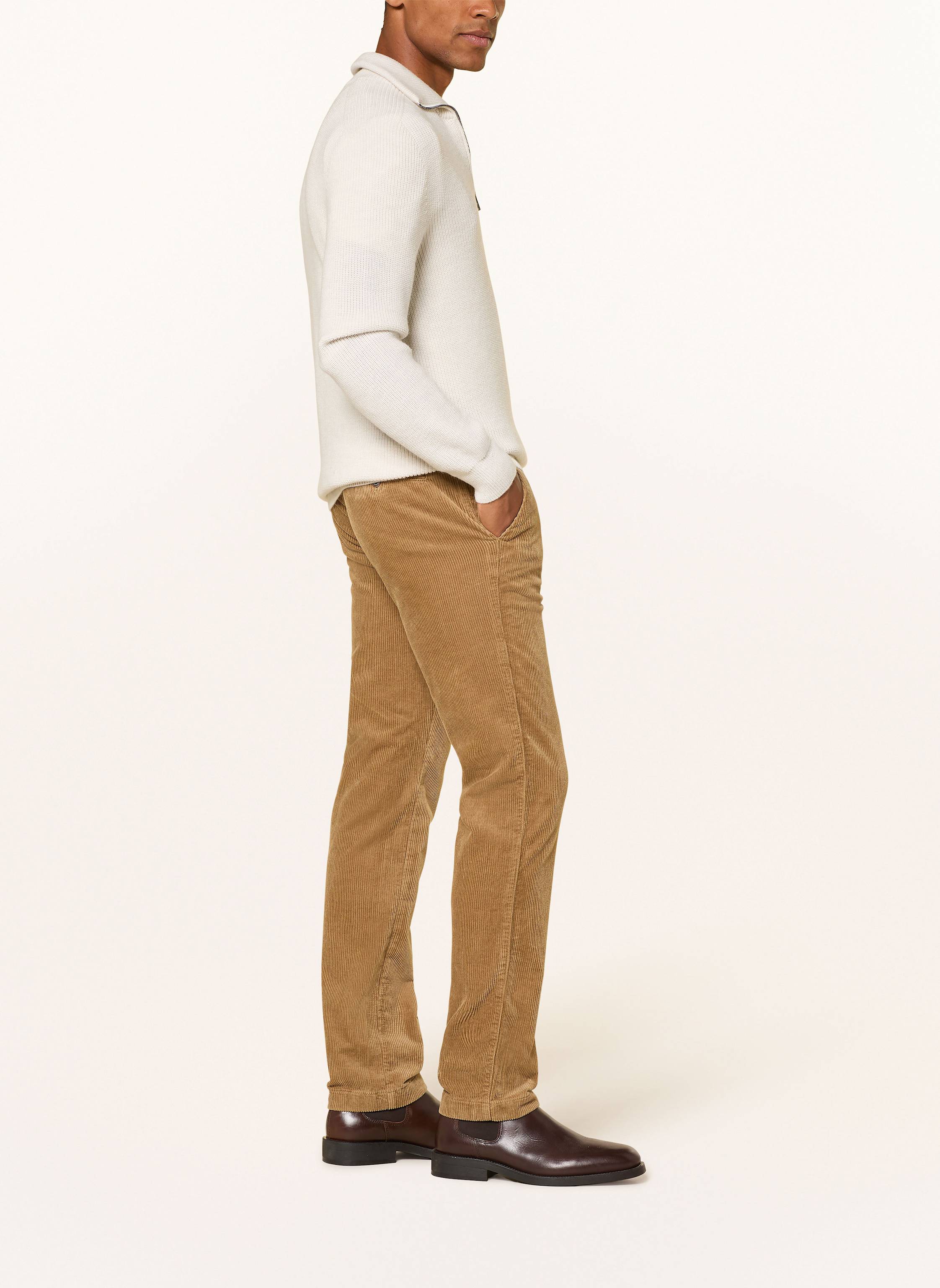 Thumbnail - Pierre Cardin Cordhose Castres Regular Fit braun