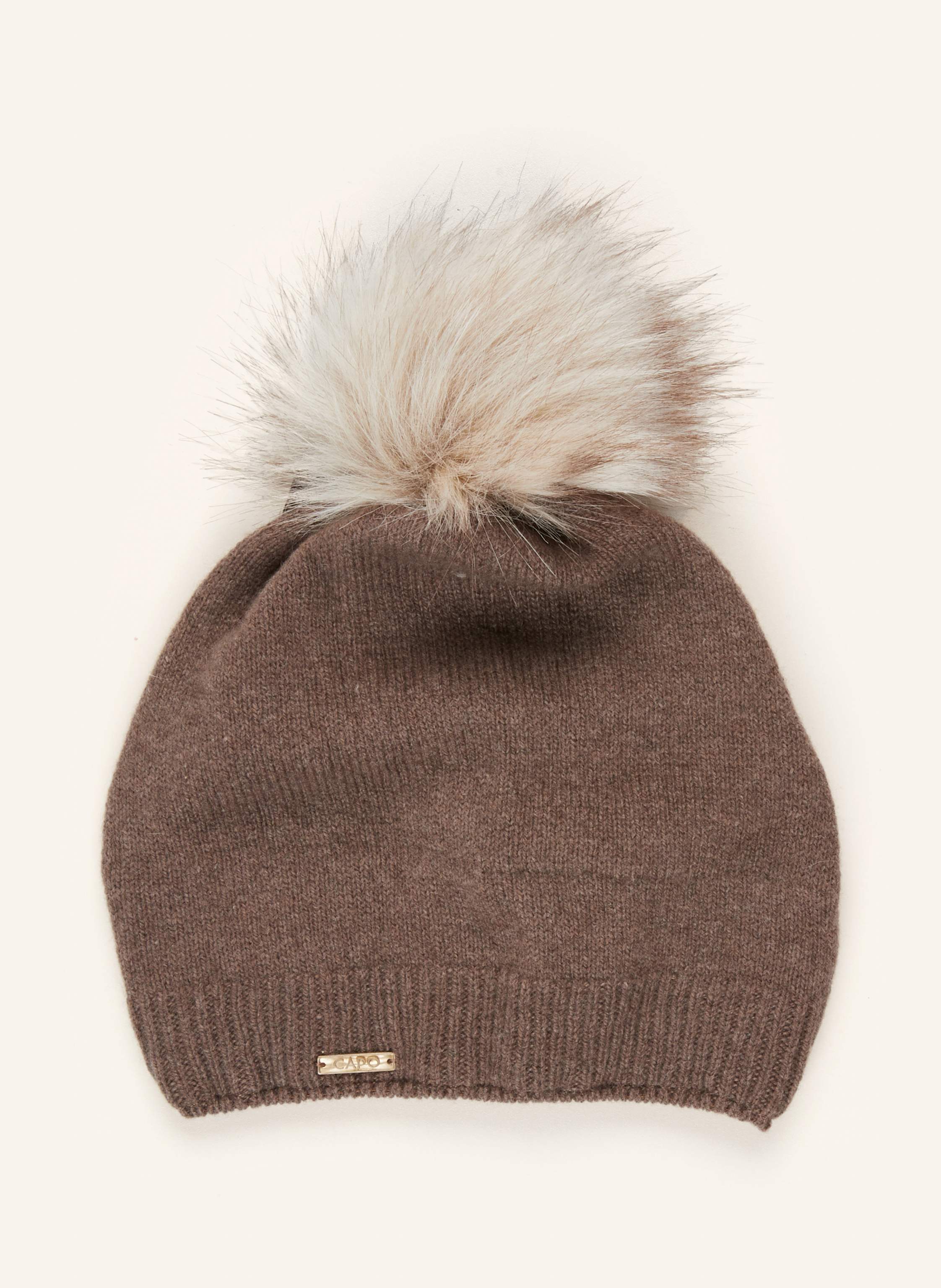 Capo Mütze Mit Cashmere braun