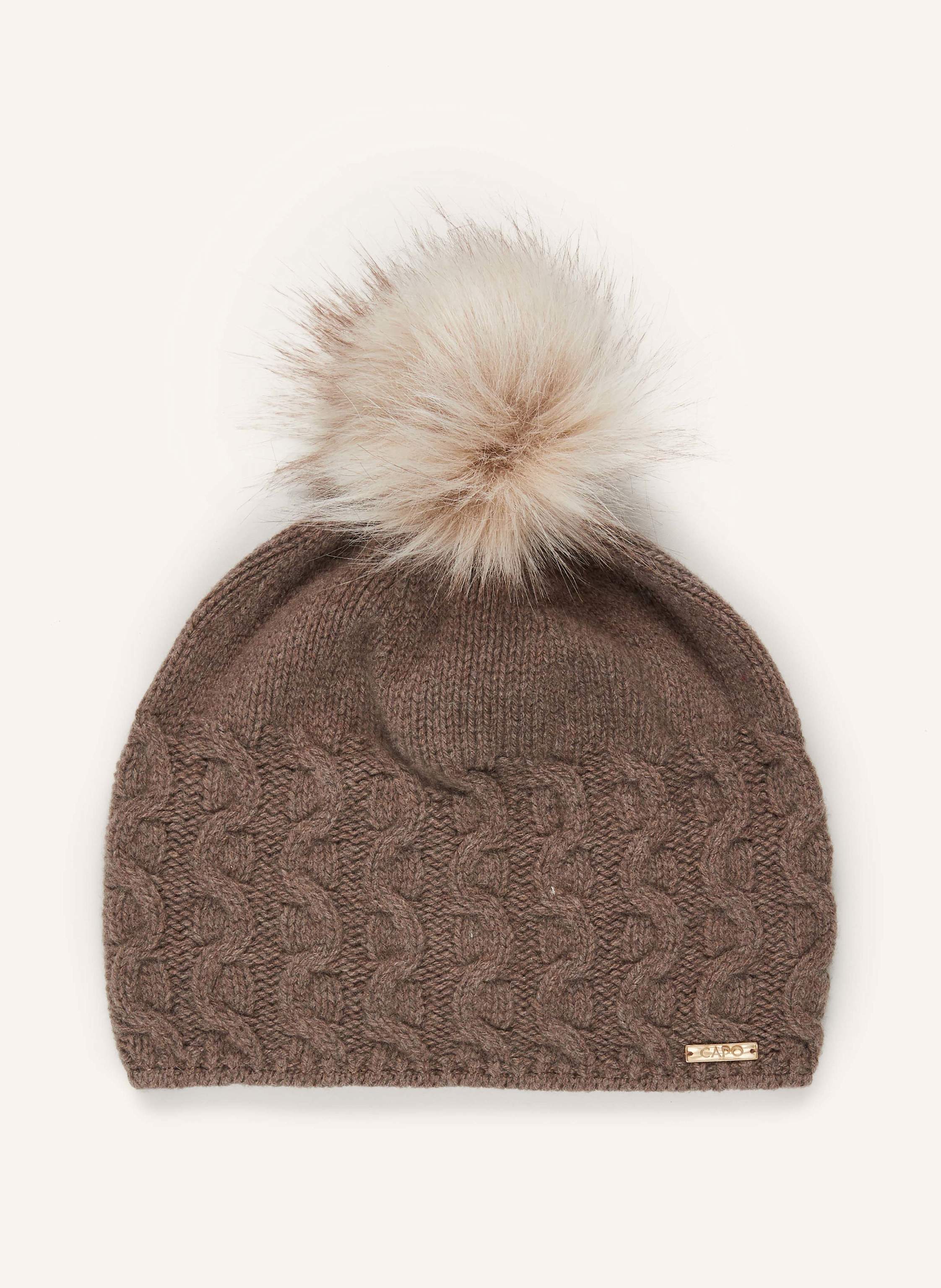 Capo Mütze Mit Cashmere braun