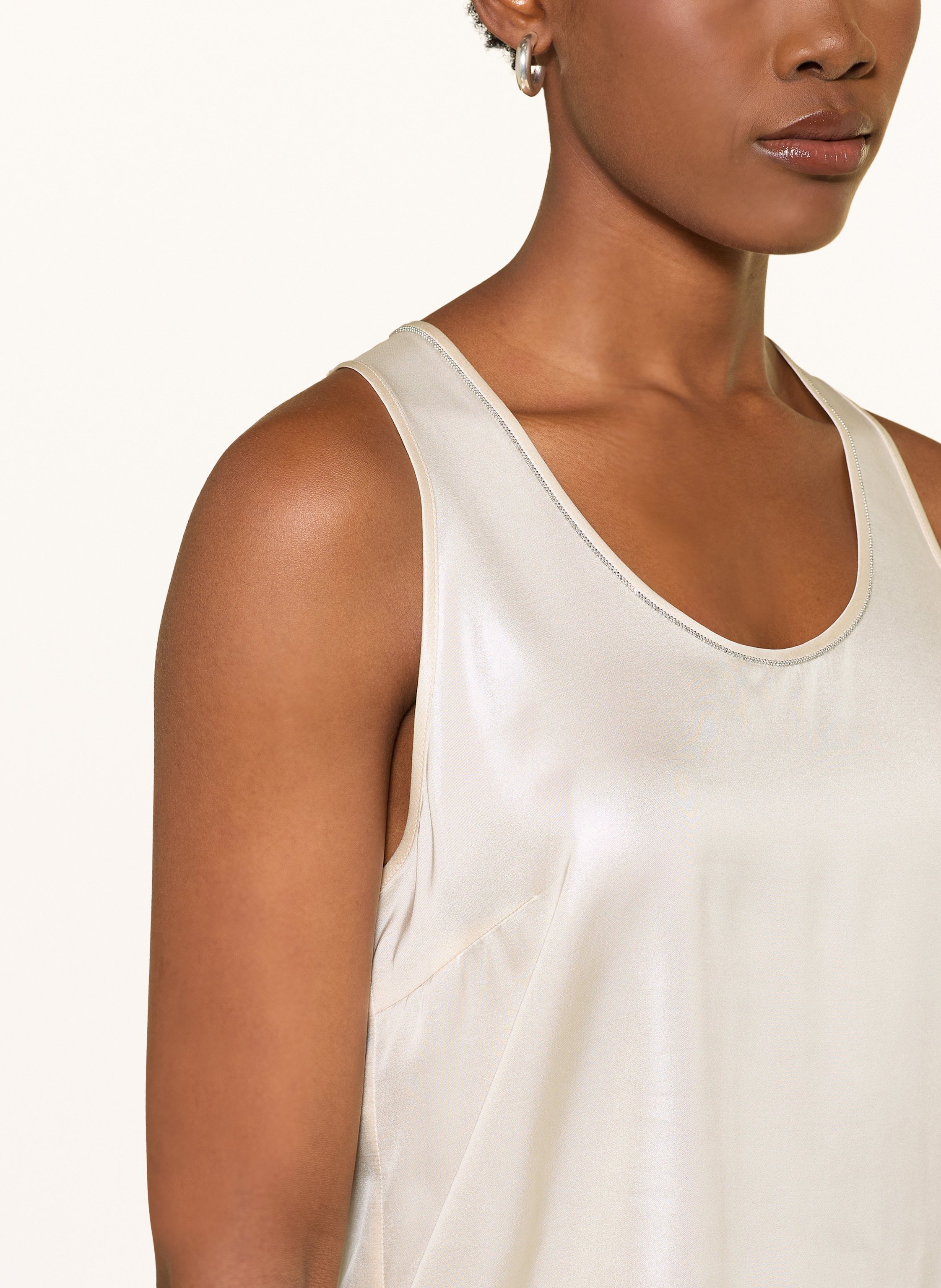 Thumbnail - Peserico Satintop Mit Schmucksteinen weiss