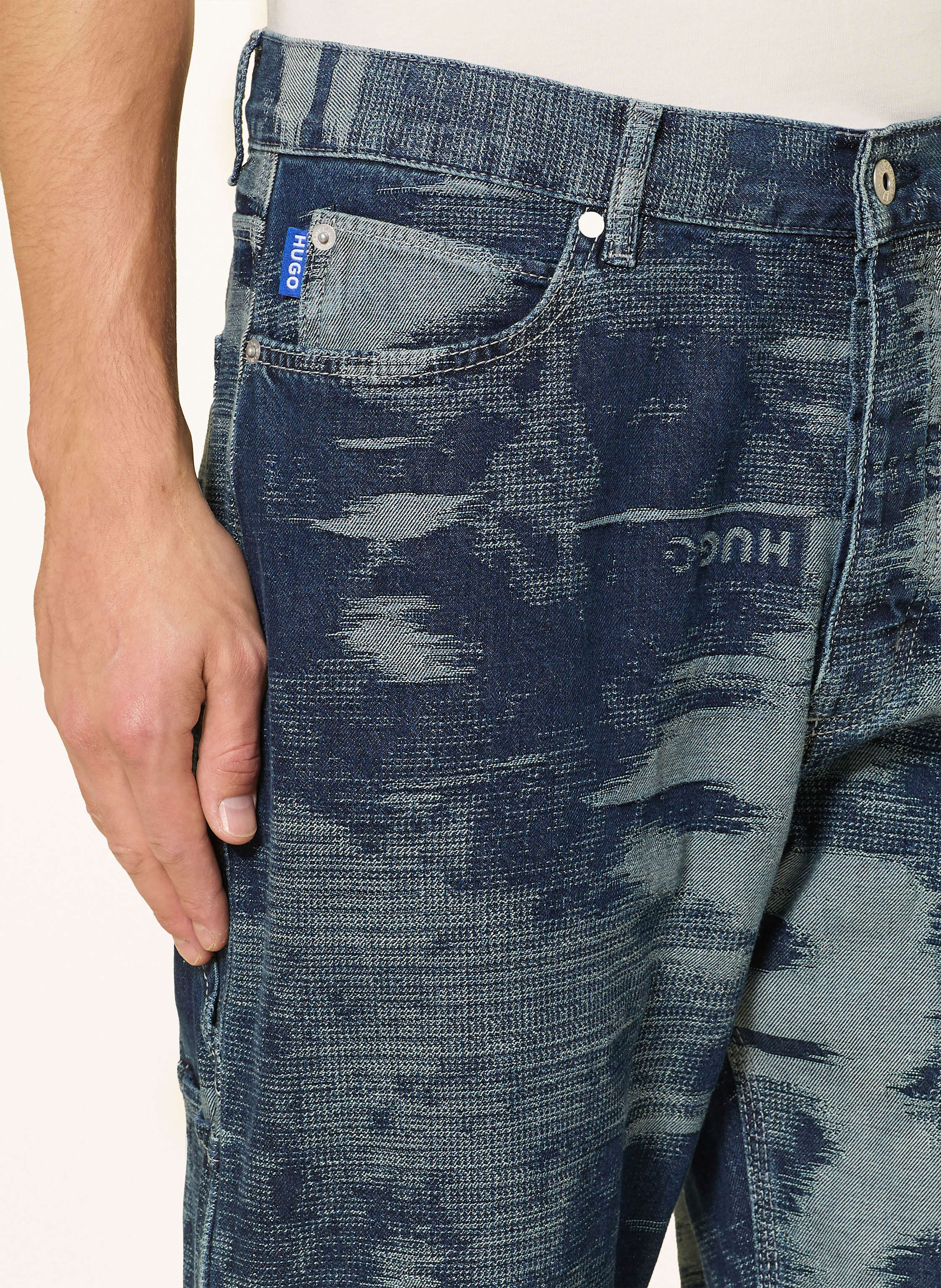 Thumbnail - Hugo Jeans Carpenter Baggy Fit blau