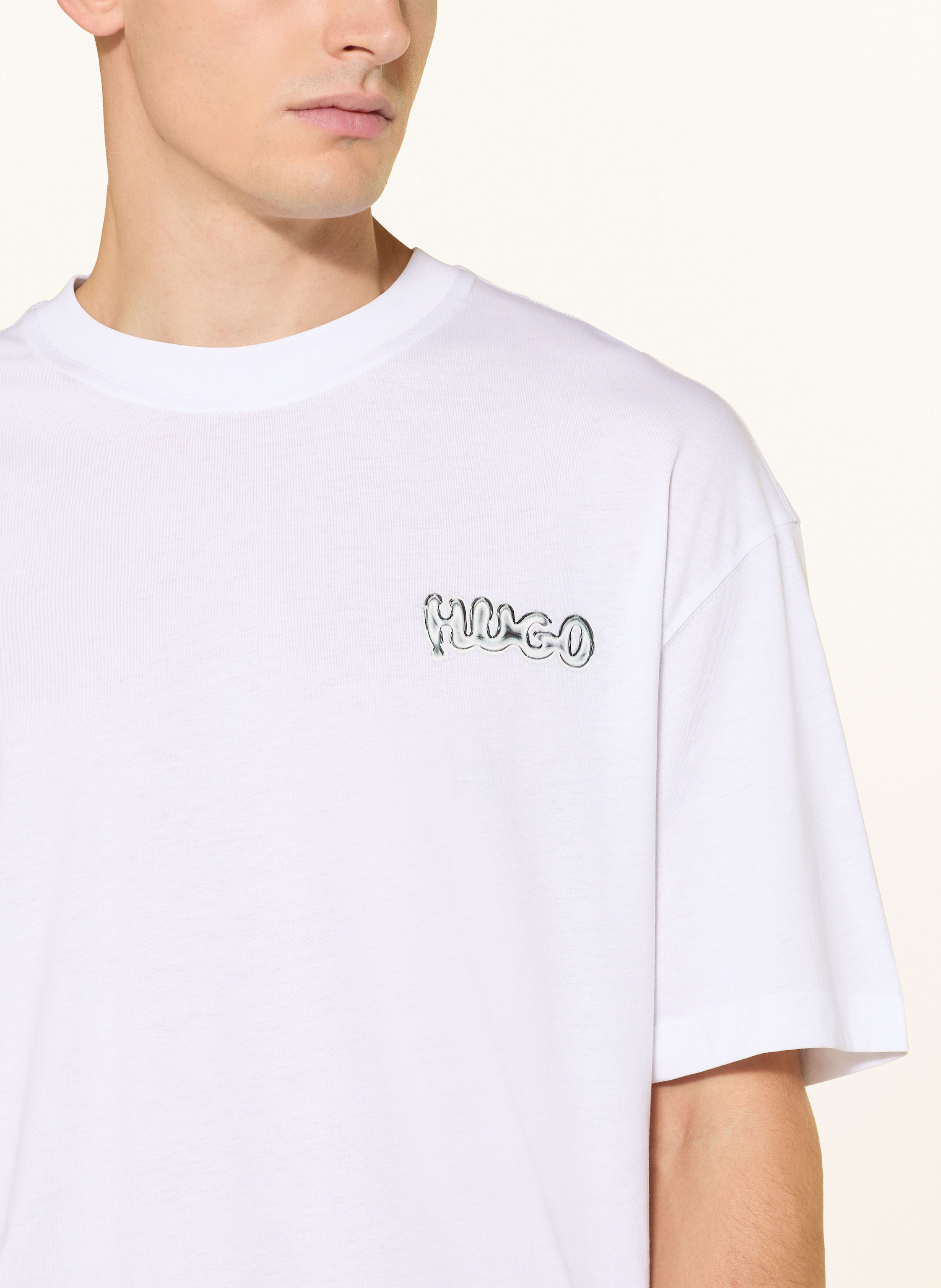 Thumbnail - Hugo Oversized-Shirt Nyrotee weiss