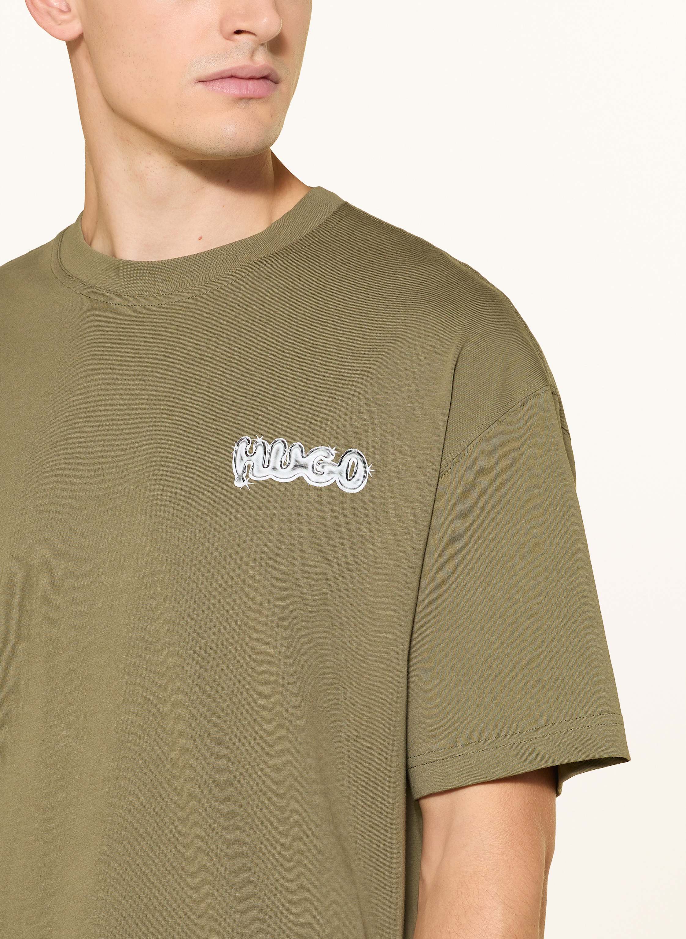 Thumbnail - Hugo Oversized-Shirt Nyrotee gruen