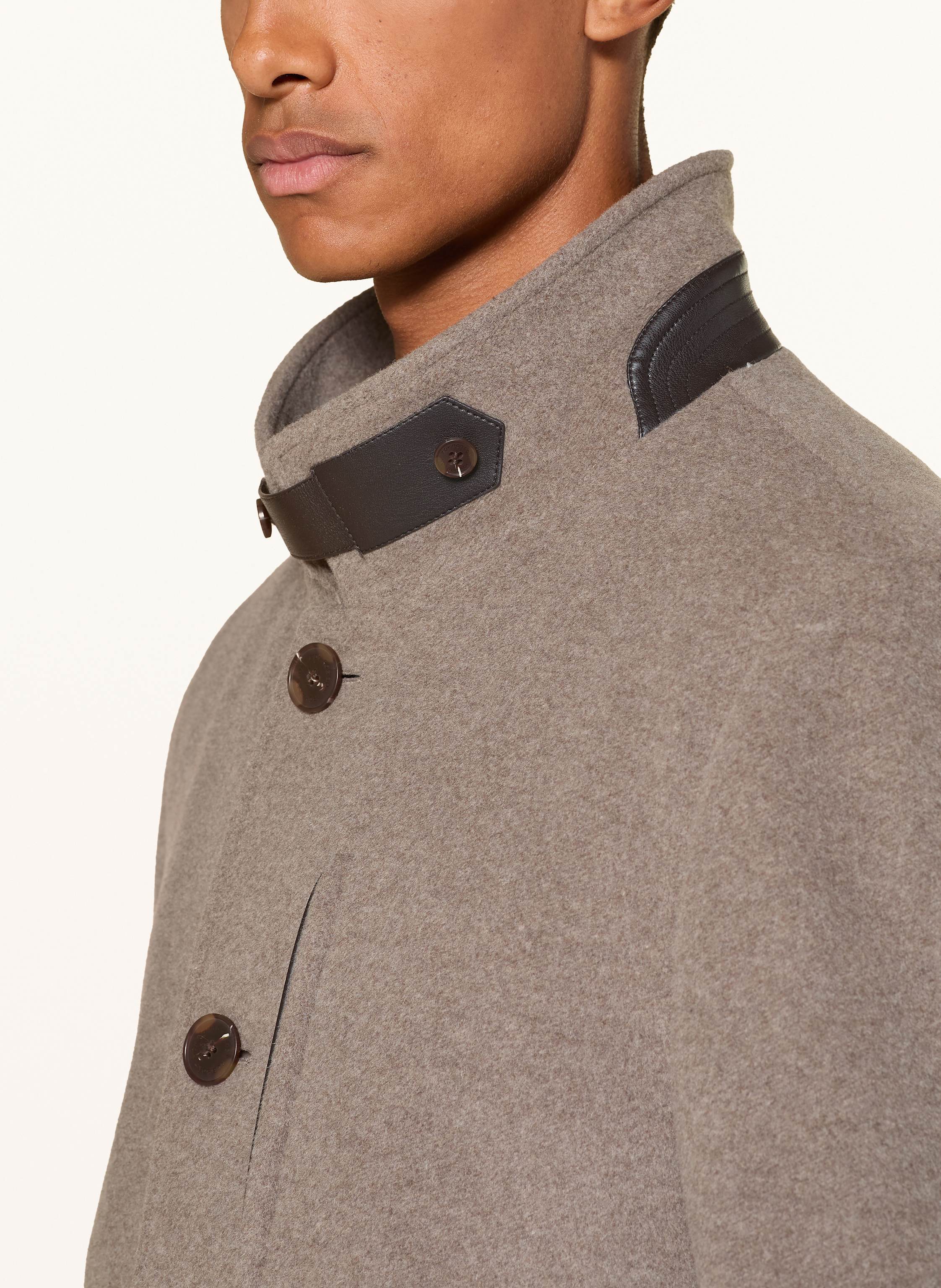 Thumbnail - Roy Robson Wollmantel Mit Herausnehmbarer Blende braun