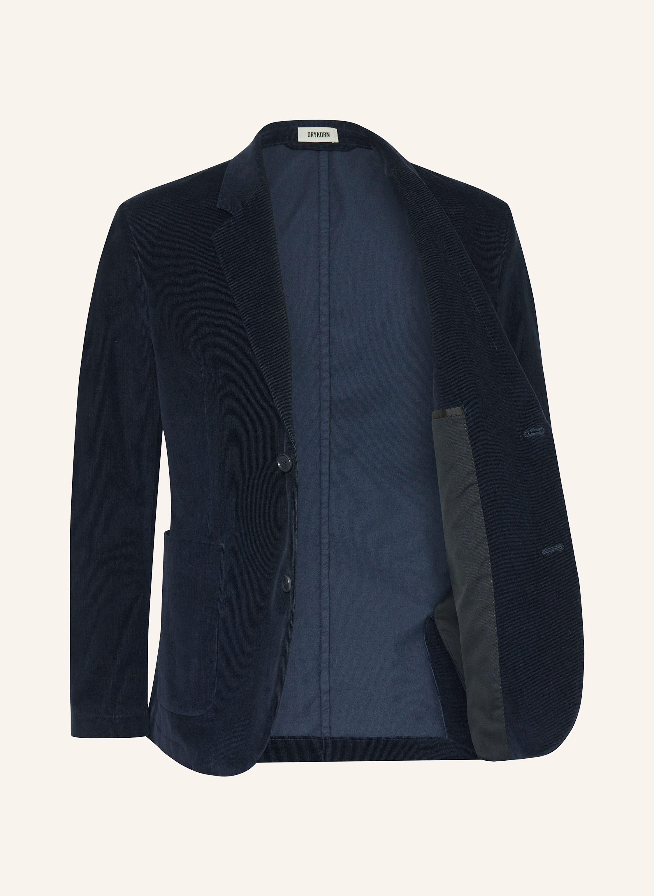 Thumbnail - Drykorn Anzugsakko Marls Slim Fit Aus Cord blau