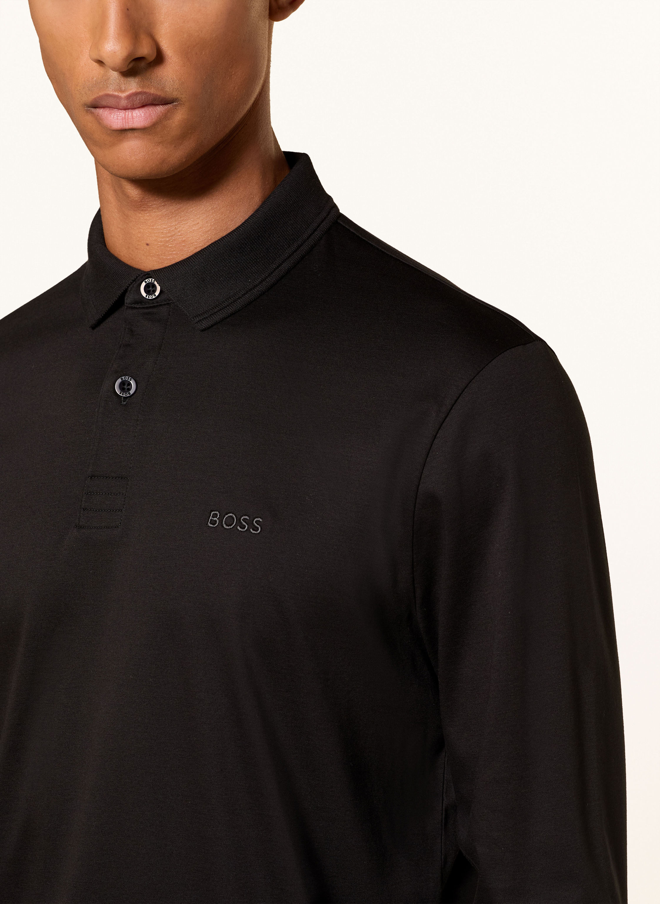 Thumbnail - Boss Jersey-Poloshirt Pirol Regular Fit schwarz