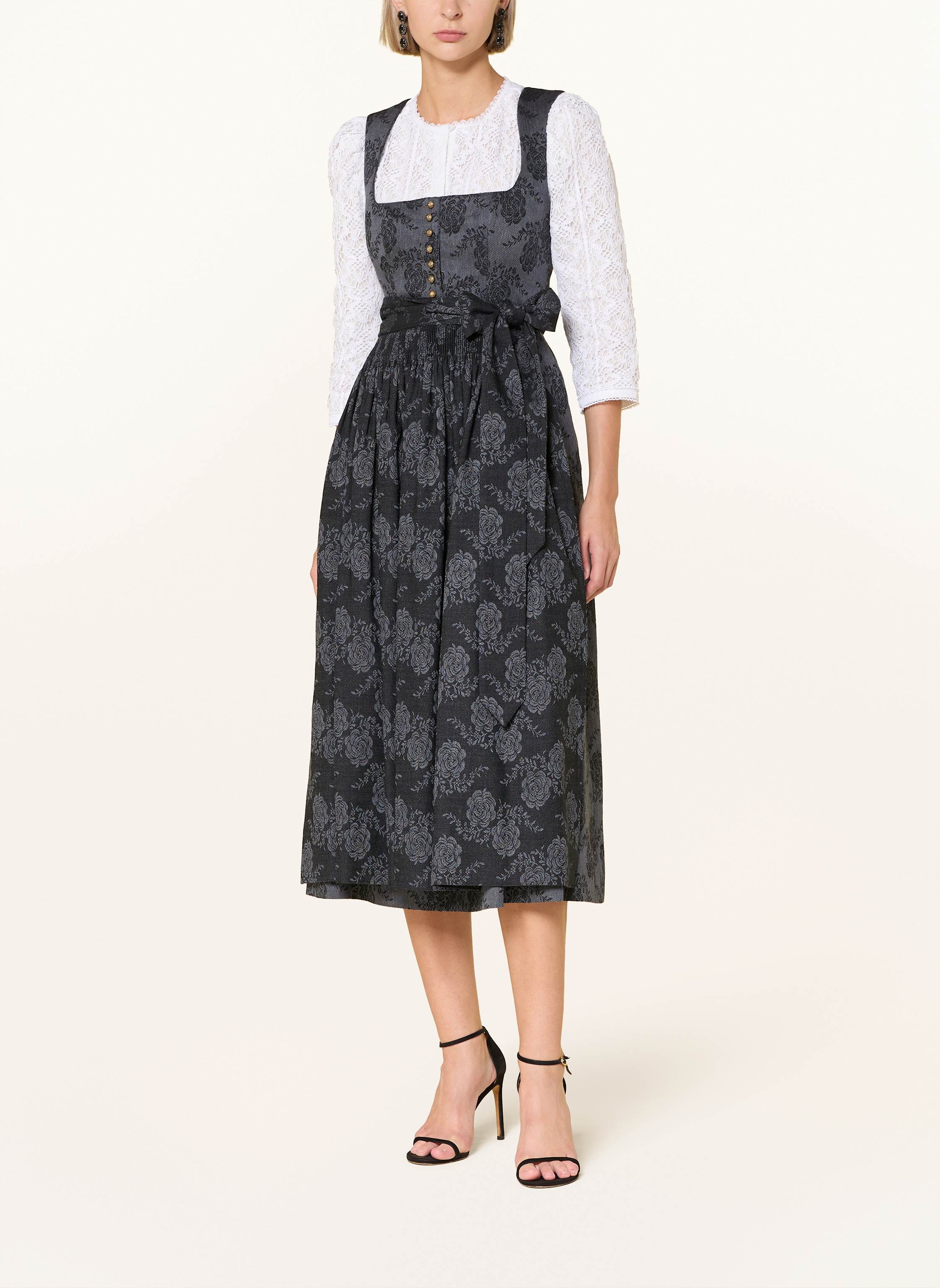 Thumbnail - Gottseidank Dirndlbluse Mariella Aus Spitze Mit 3/4-Arm weiss
