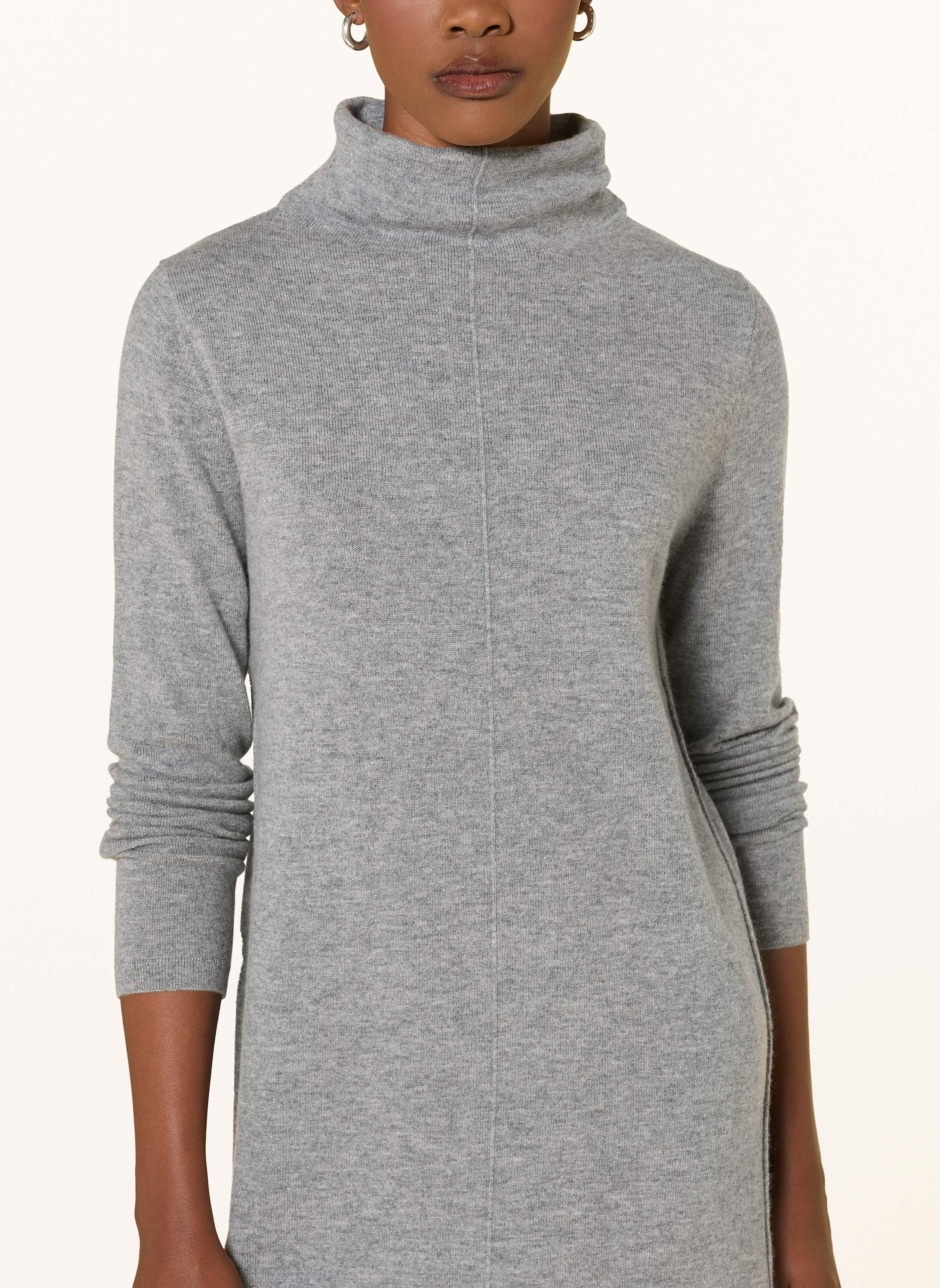 Thumbnail - Allude Strickkleid Mit Cashmere grau