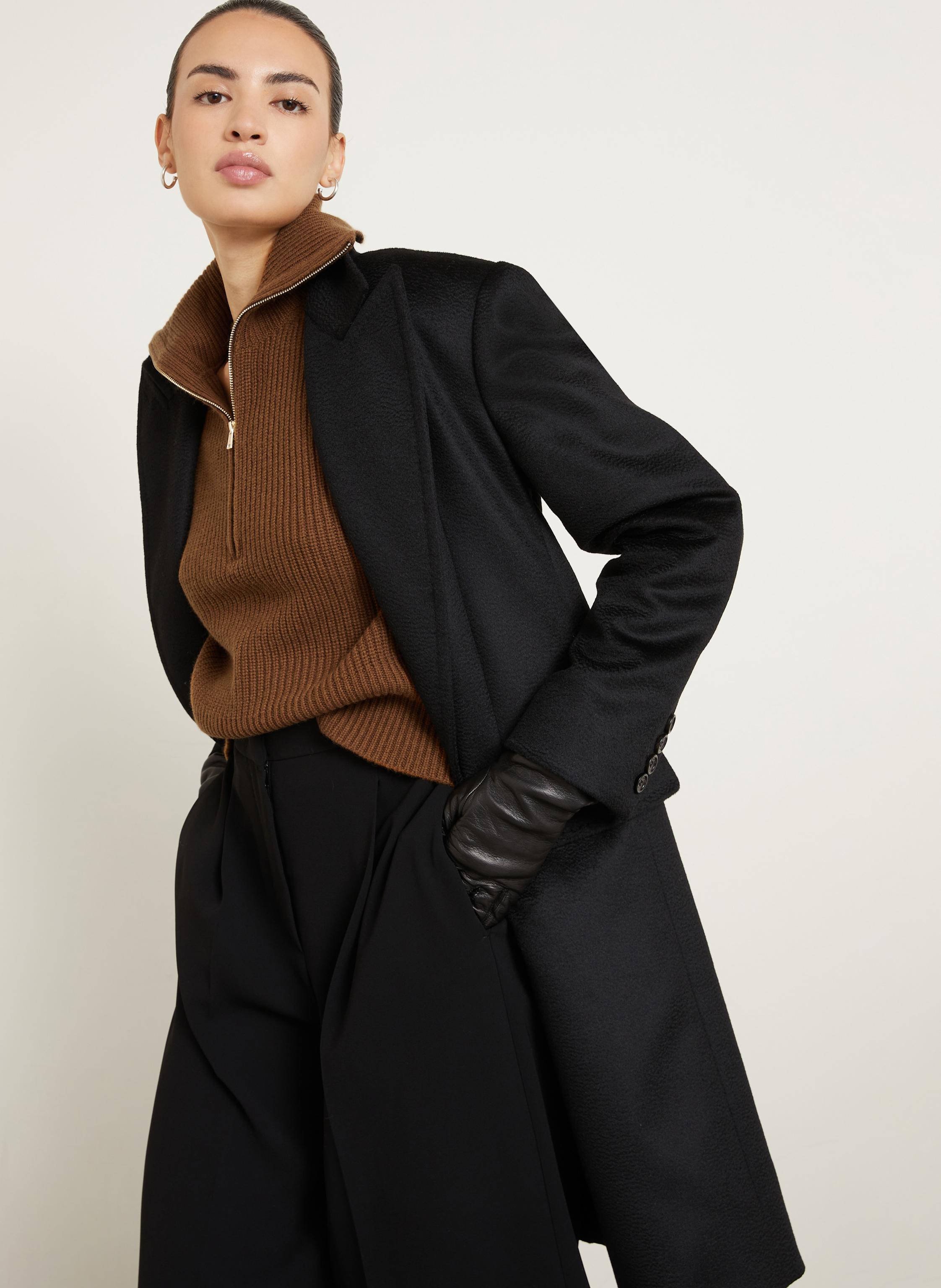 Thumbnail - Max Mara Troyer Nadar Mit Cashmere braun