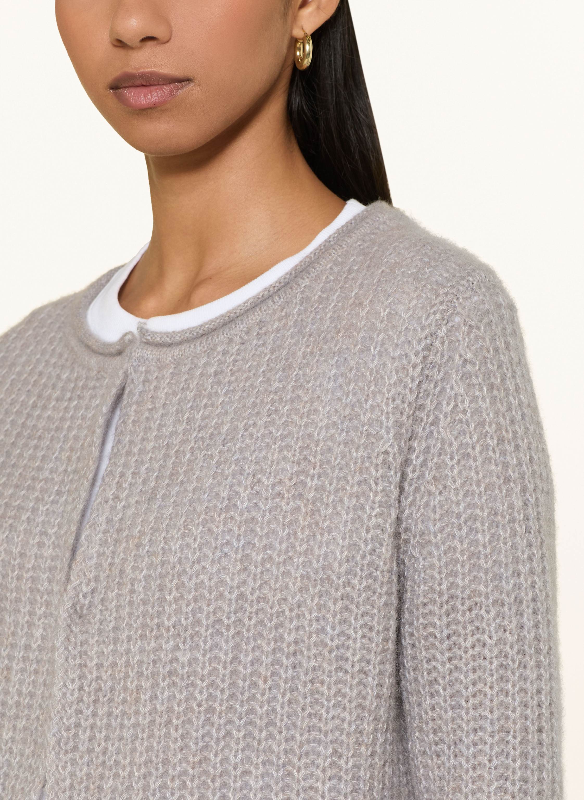 Thumbnail - Hemisphere Strickjacke Mit Cashmere grau