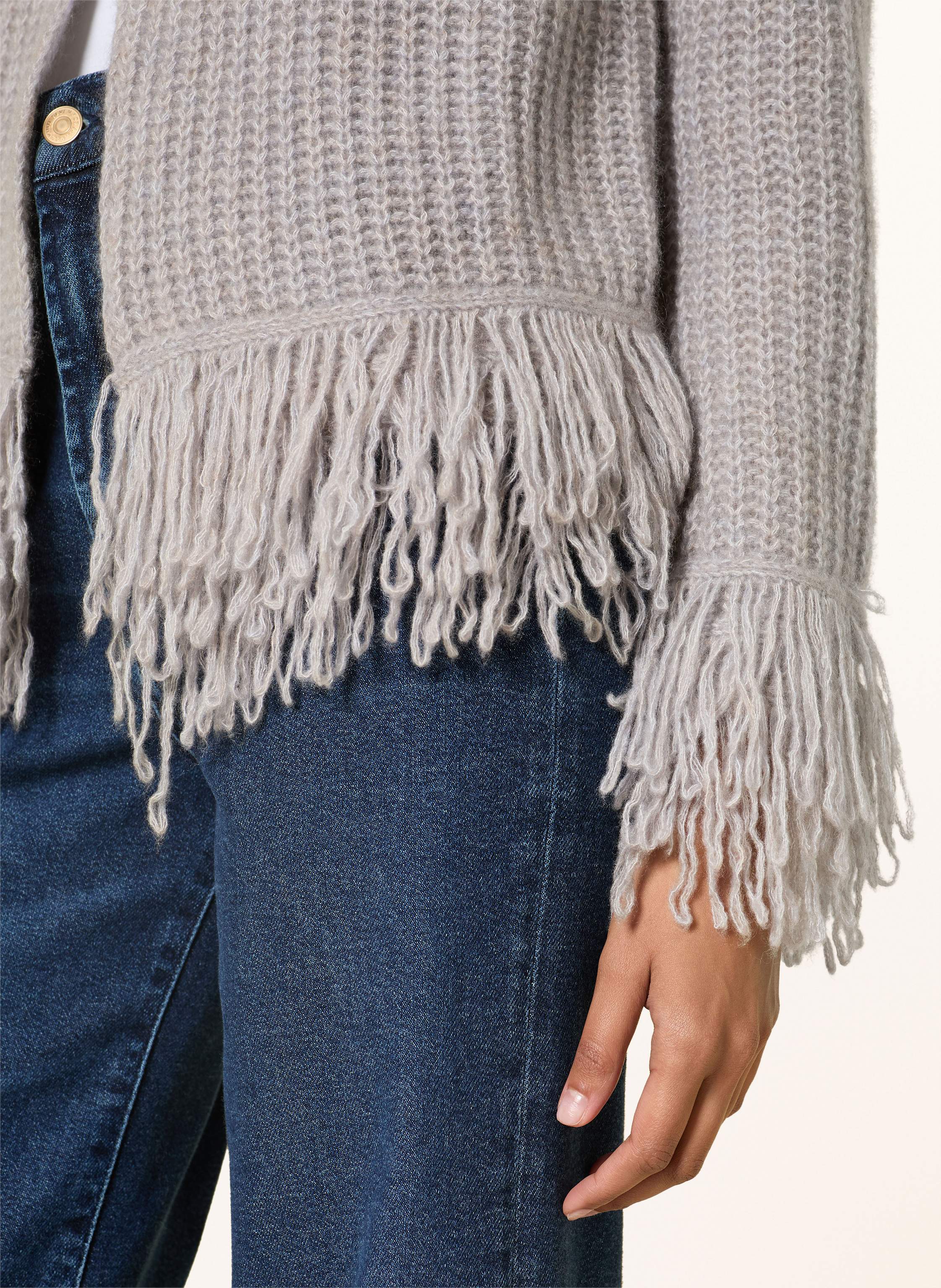 Thumbnail - Hemisphere Strickjacke Mit Cashmere grau