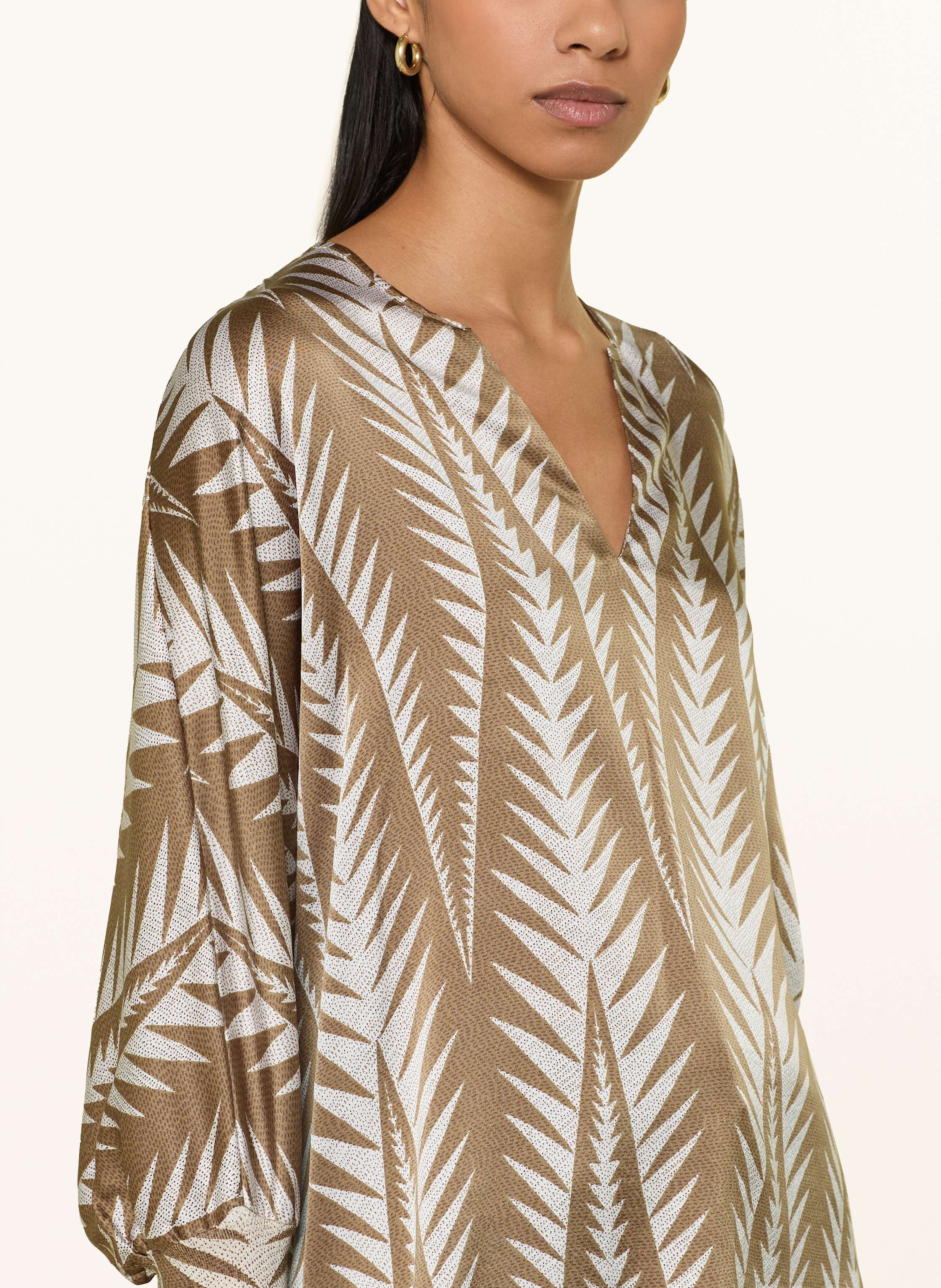 Thumbnail - Hemisphere Blusenshirt Aus Seide Mit 3/4-Arm braun