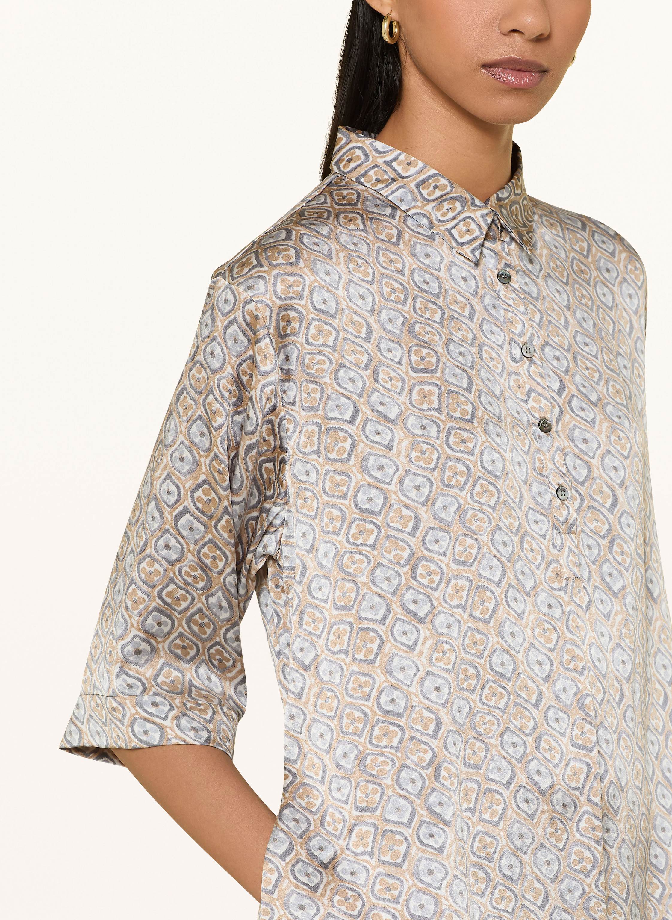 Thumbnail - Hemisphere Hemdblusenkleid Aus Seide beige