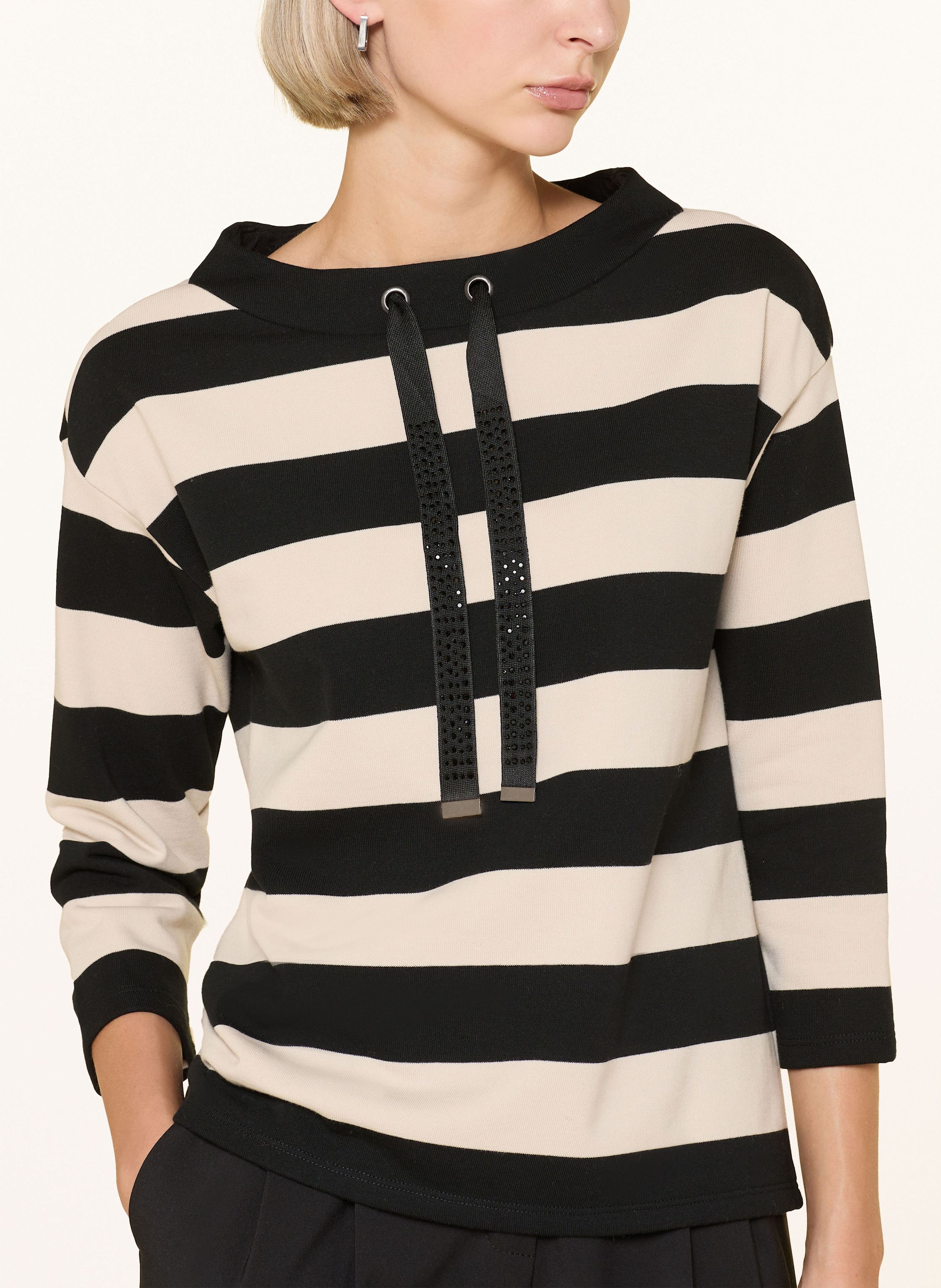 Thumbnail - Betty Barclay Sweatshirt Mit 3/4-Arm Und Schmucksteinen schwarz