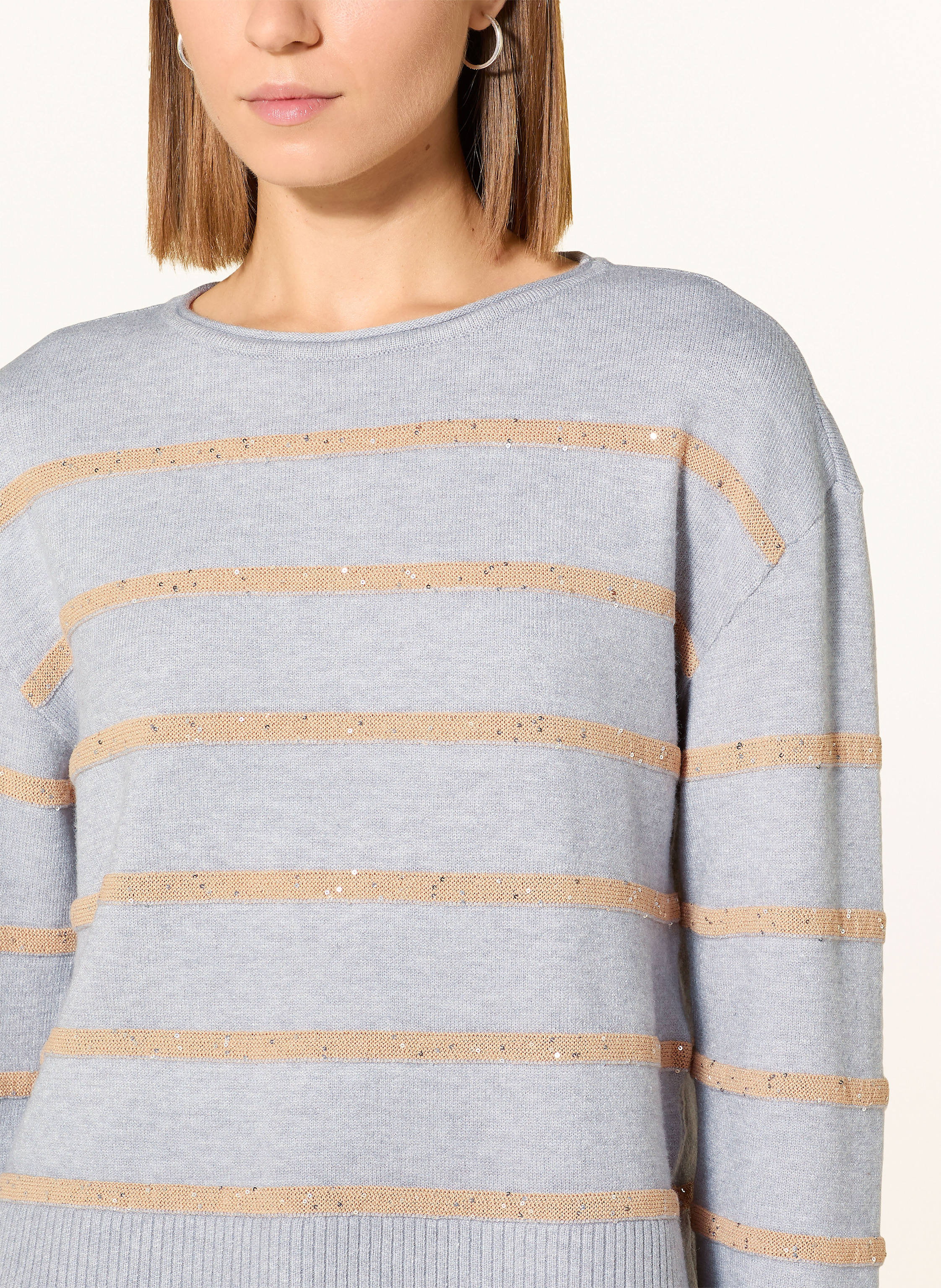 Thumbnail - Betty Barclay Pullover Mit Pailletten grau