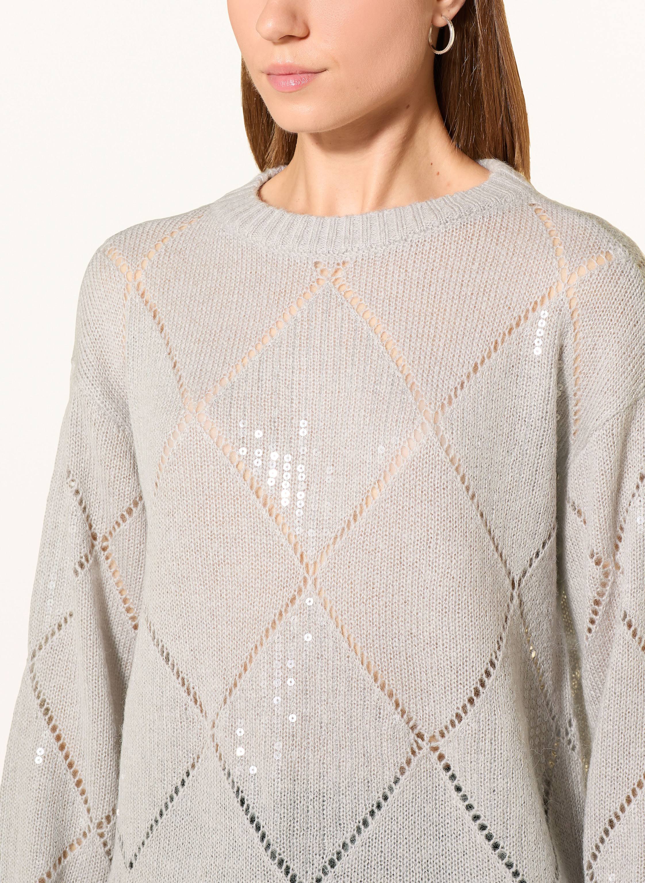 Thumbnail - Betty Barclay Pullover Mit Pailletten grau