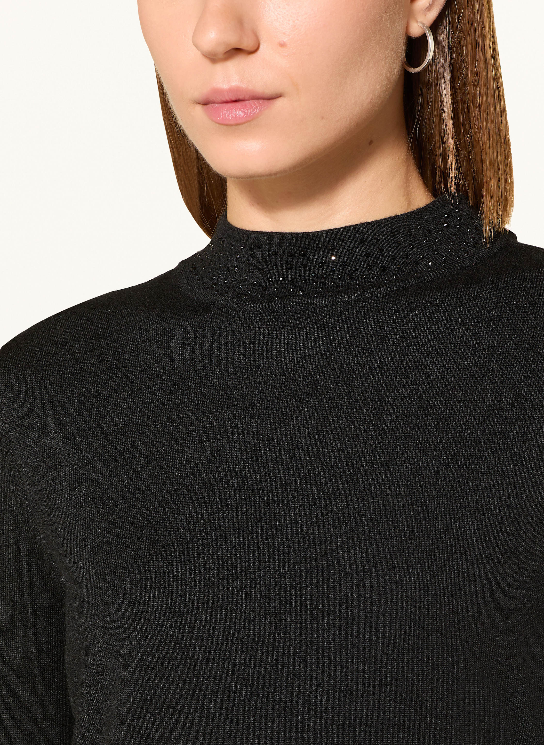 Thumbnail - Betty Barclay Pullover Mit Schmucksteinen schwarz