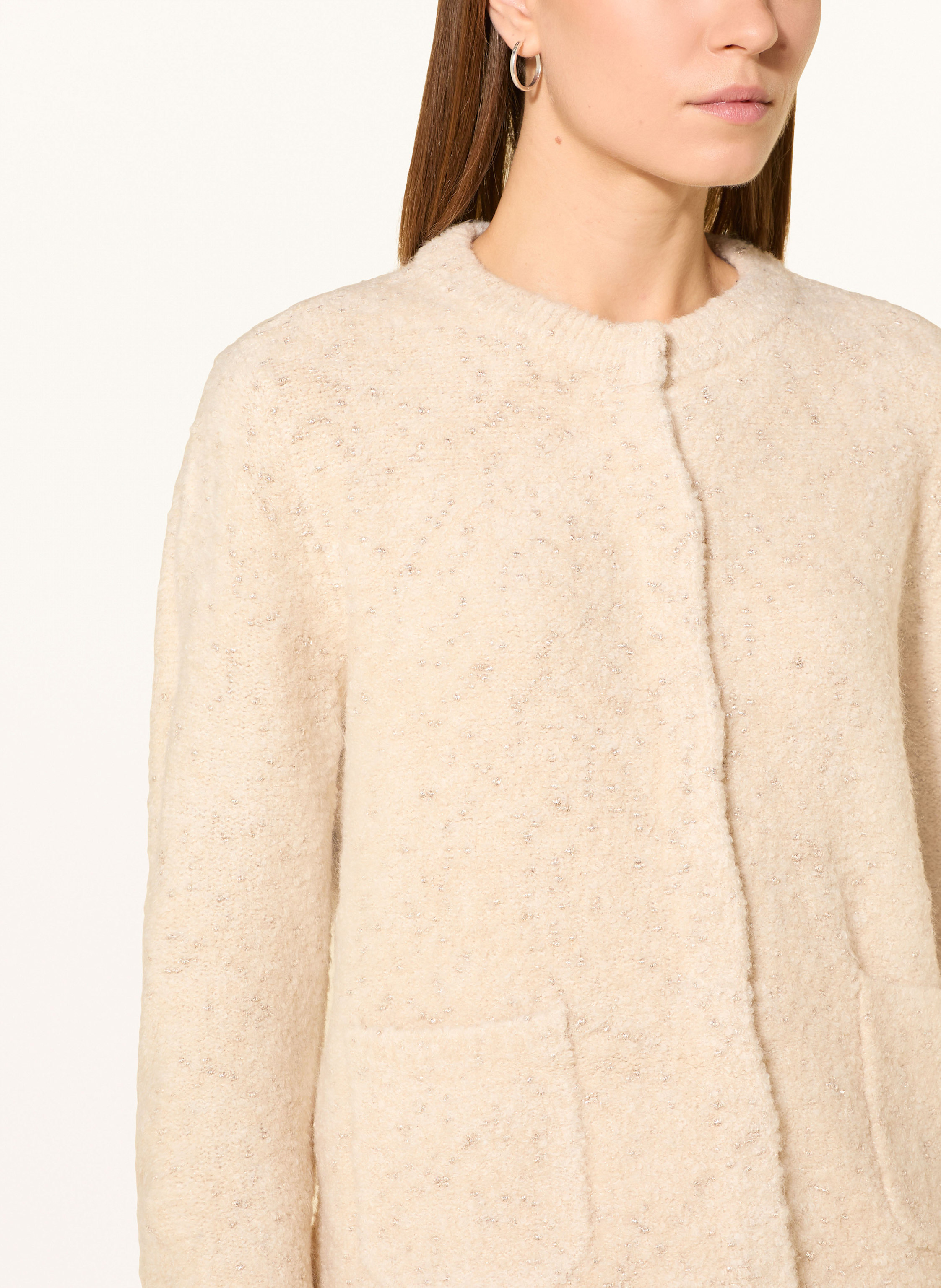 Thumbnail - Betty Barclay Strickjacke Mit Glitzergarn beige