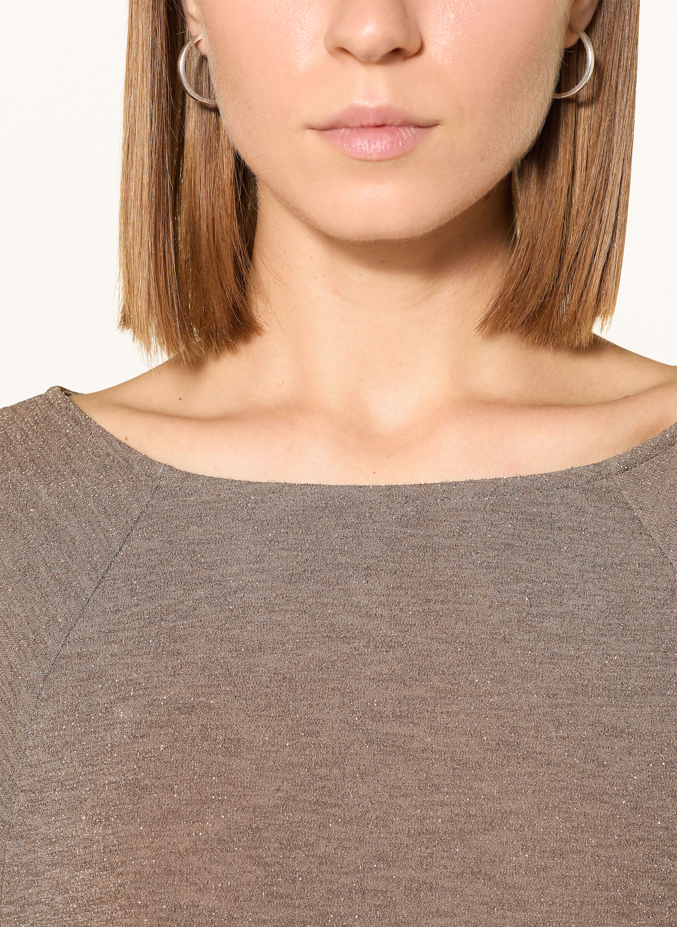 Thumbnail - Betty Barclay Pullover Mit 3/4-Arm Und Glitzergarn braun