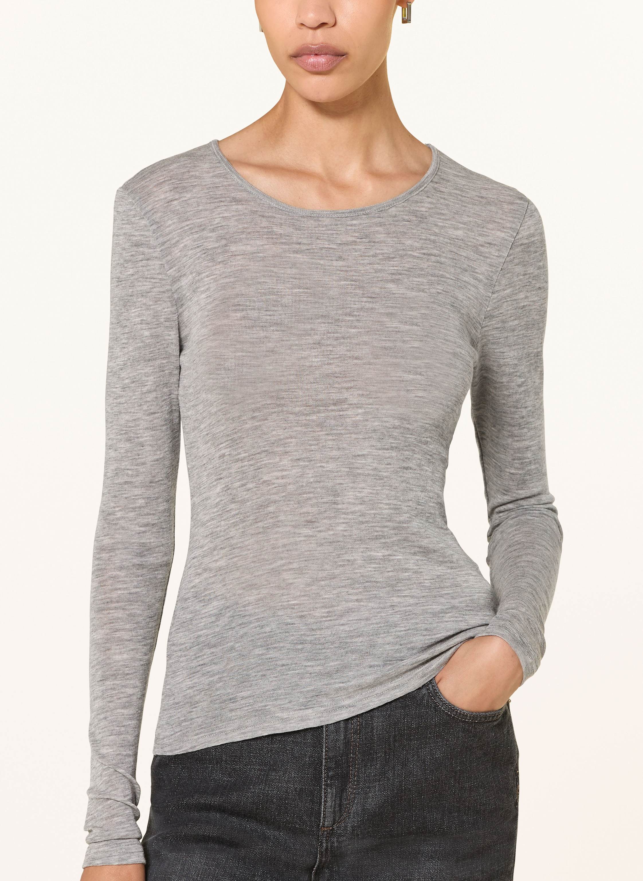 Thumbnail - Rosemunde Longsleeve grau