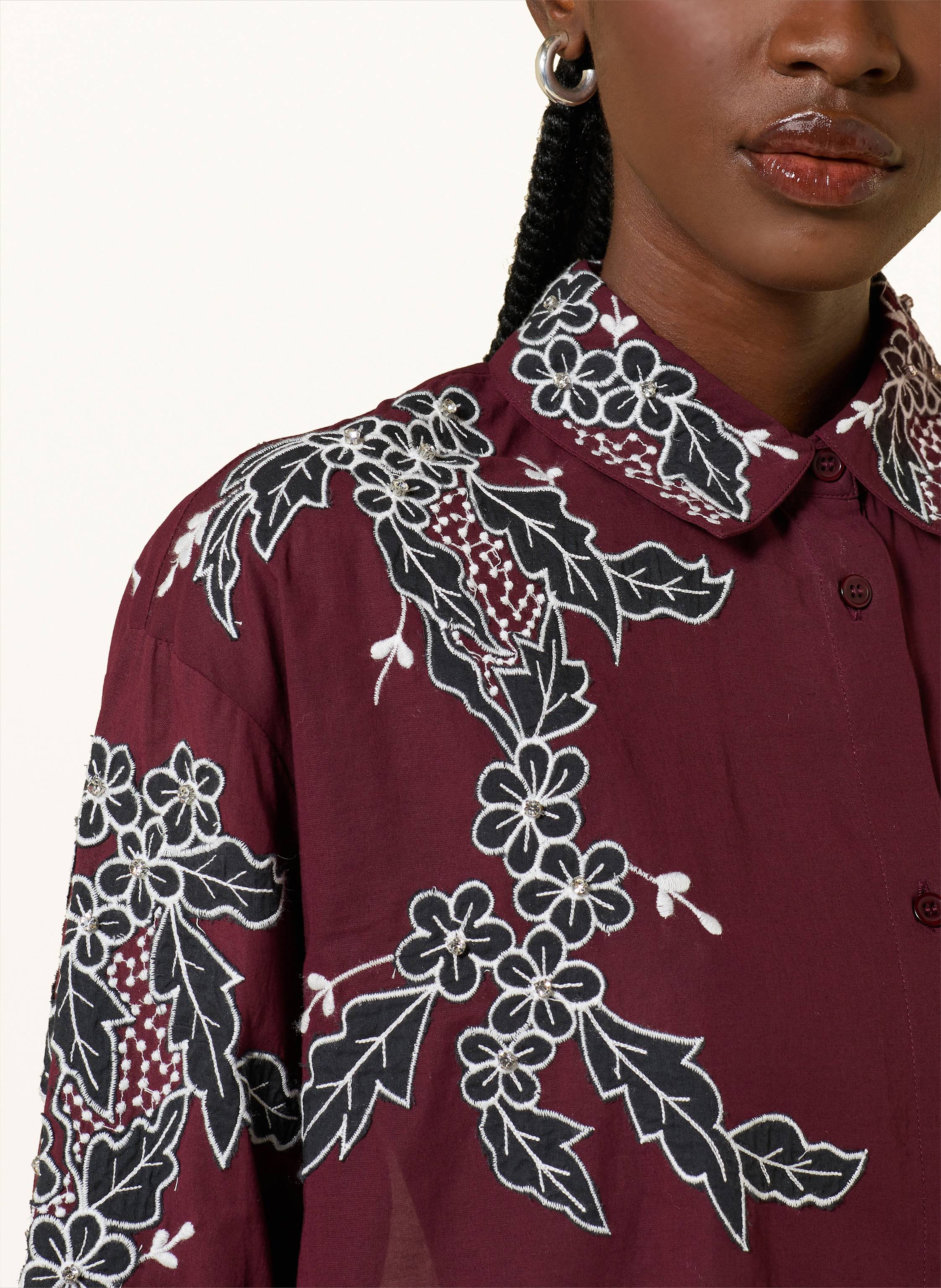 Thumbnail - Essentiel Antwerp Hemdbluse Inglewood rot