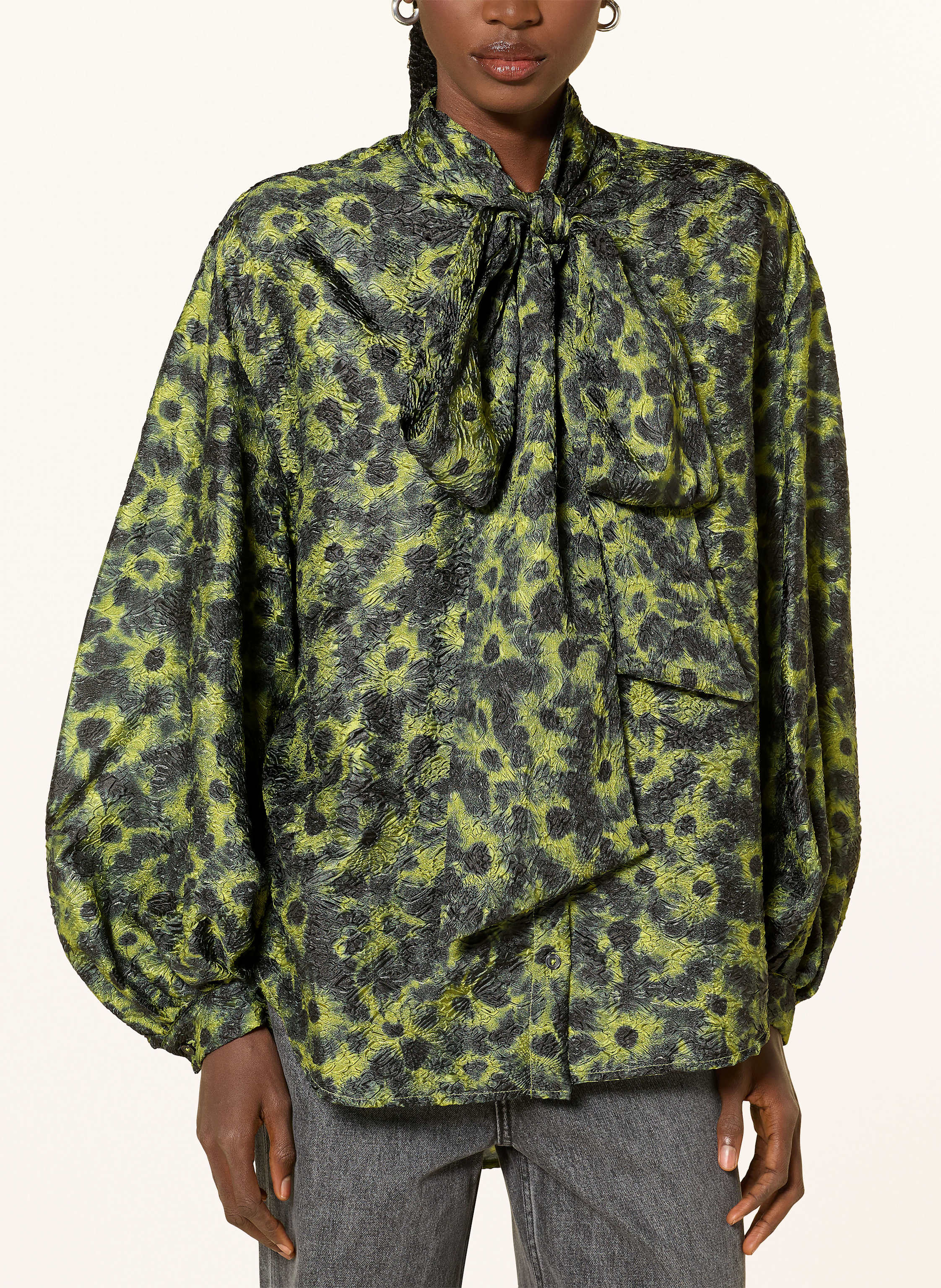 Thumbnail - Essentiel Antwerp Schluppenbluse Illicium gruen